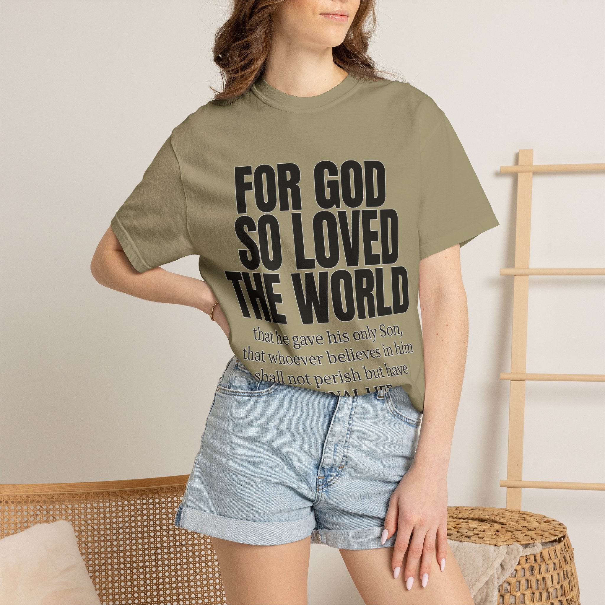 "For God So Loved the World" Christian T-Shirt