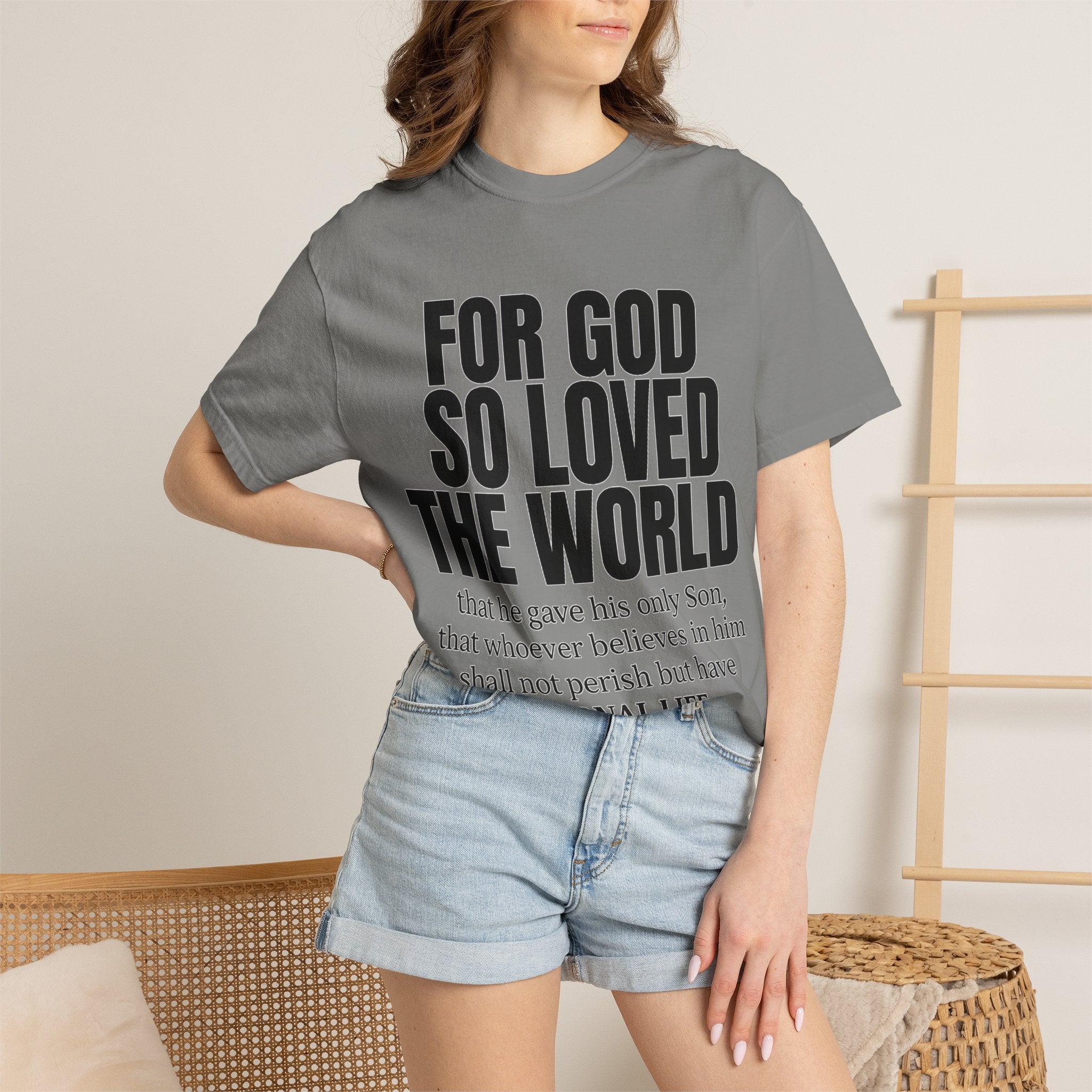 "For God So Loved the World" Christian T-Shirt