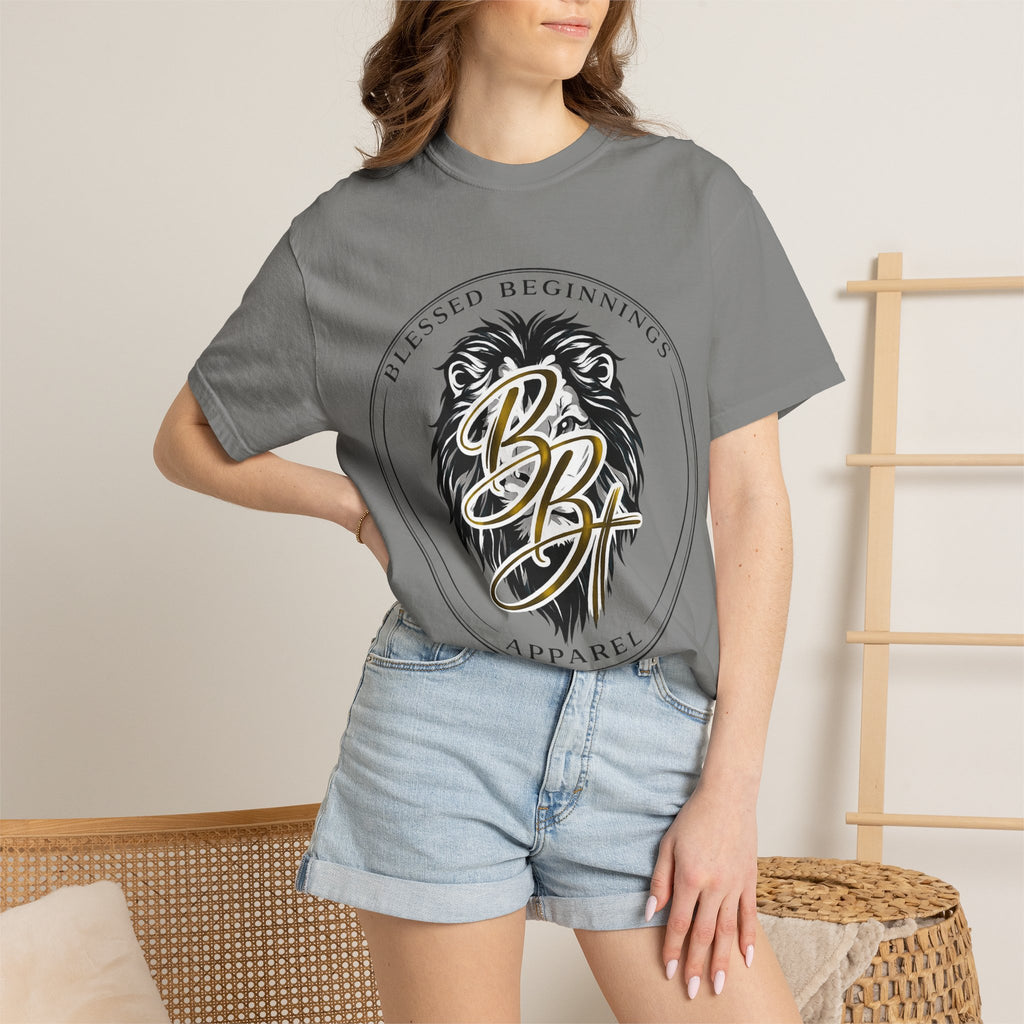 Blessed Beginnings Lion Graphic T-Shirt