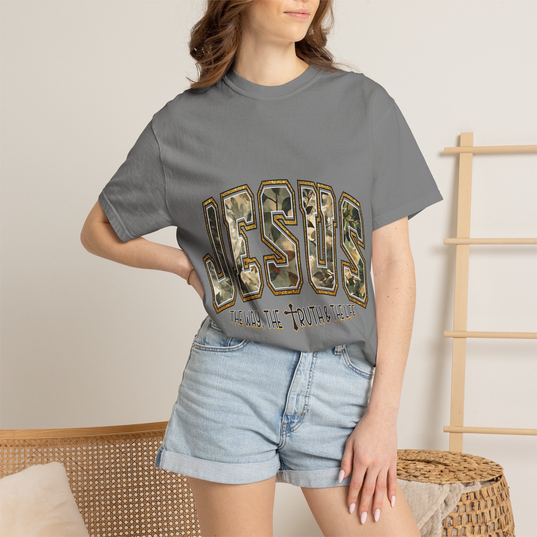 Jesus Camo Graphic Tee