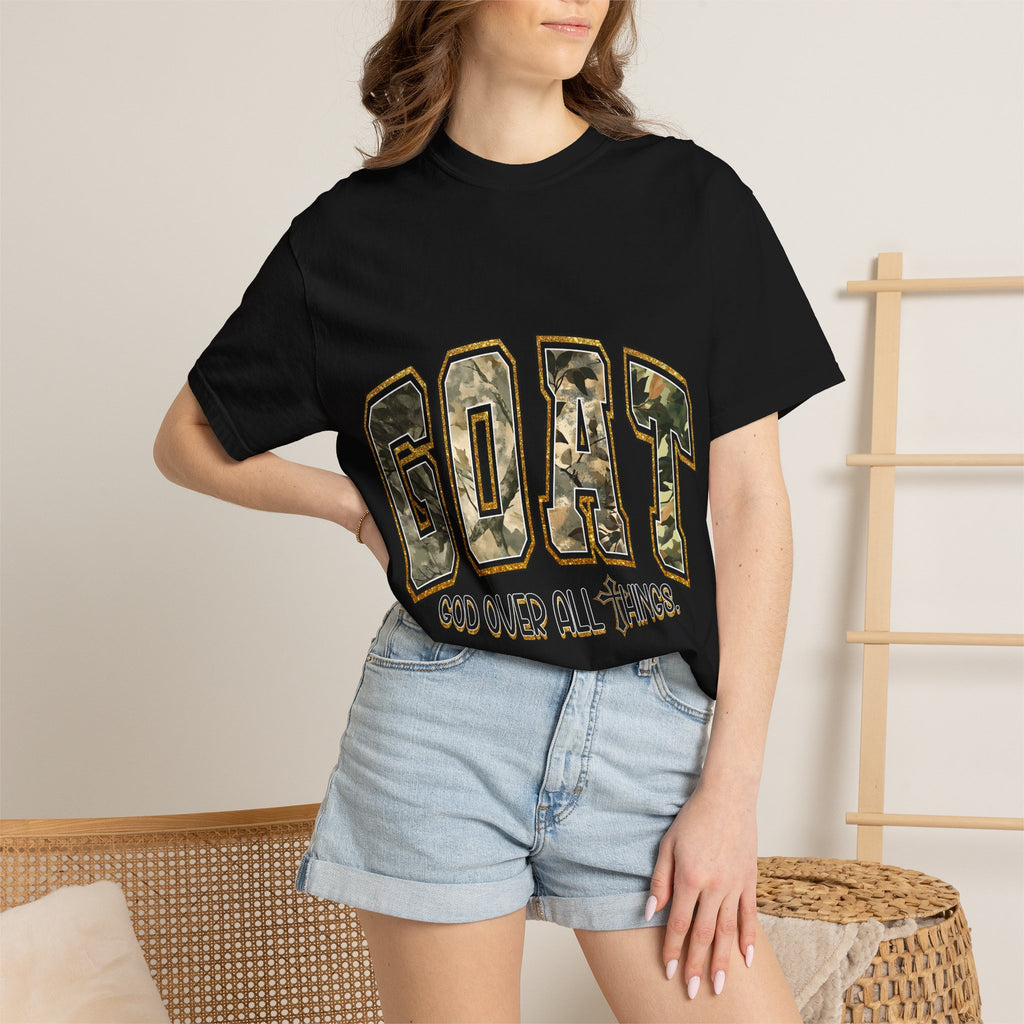 GOAT "God Over All Things" Camo Graphic T-Shirt
