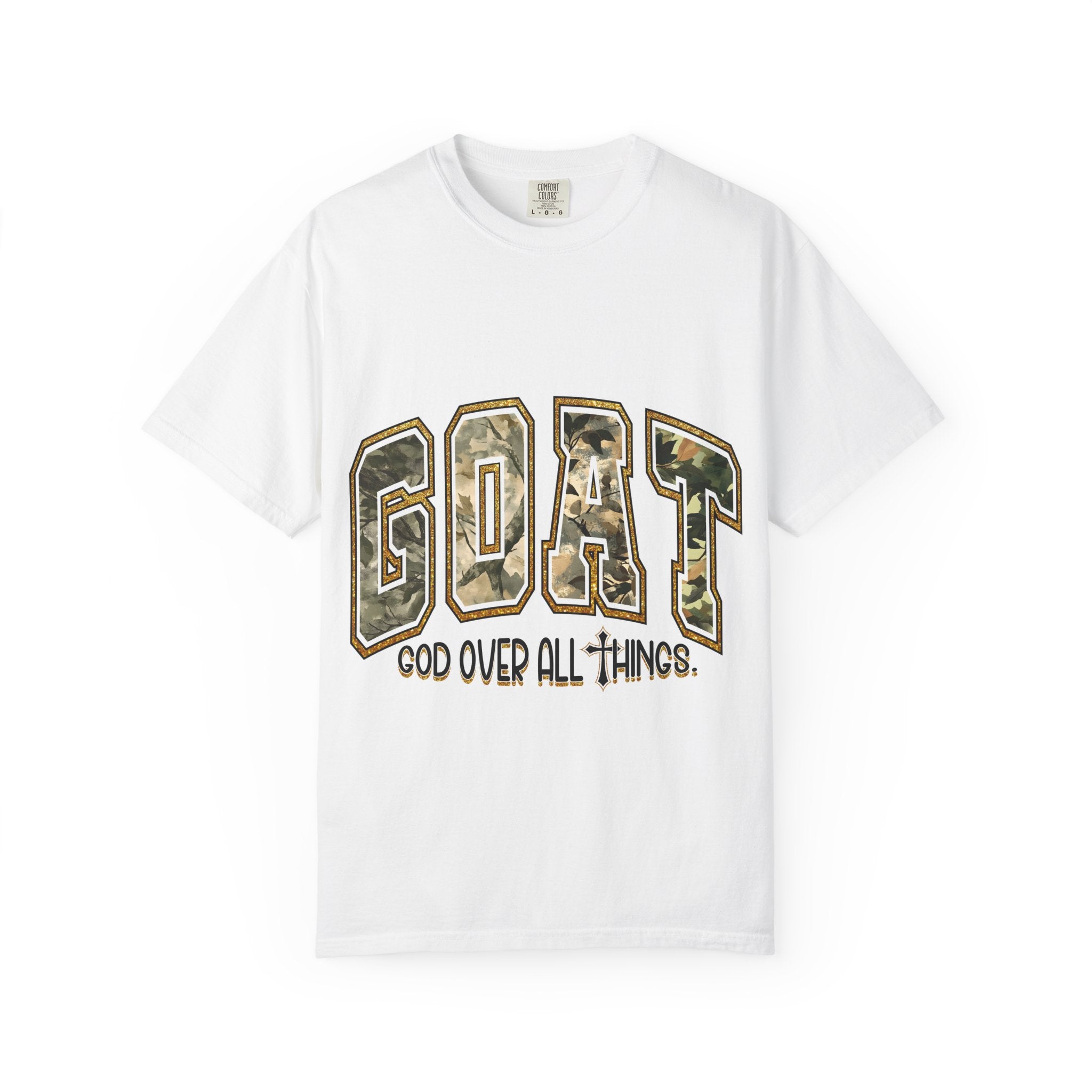 GOAT "God Over All Things" Camo Graphic T-Shirt