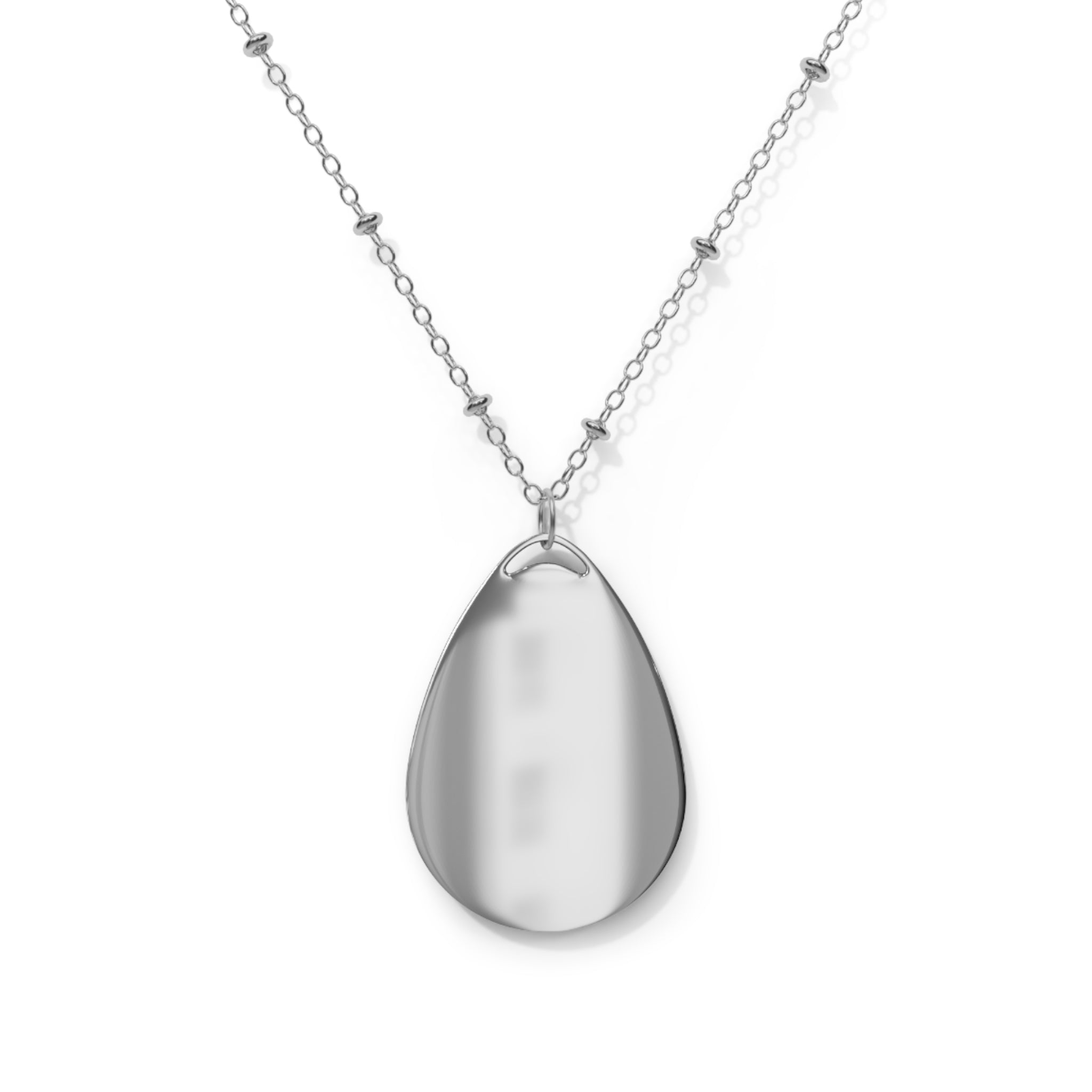 BBA Oval Pendant Necklace