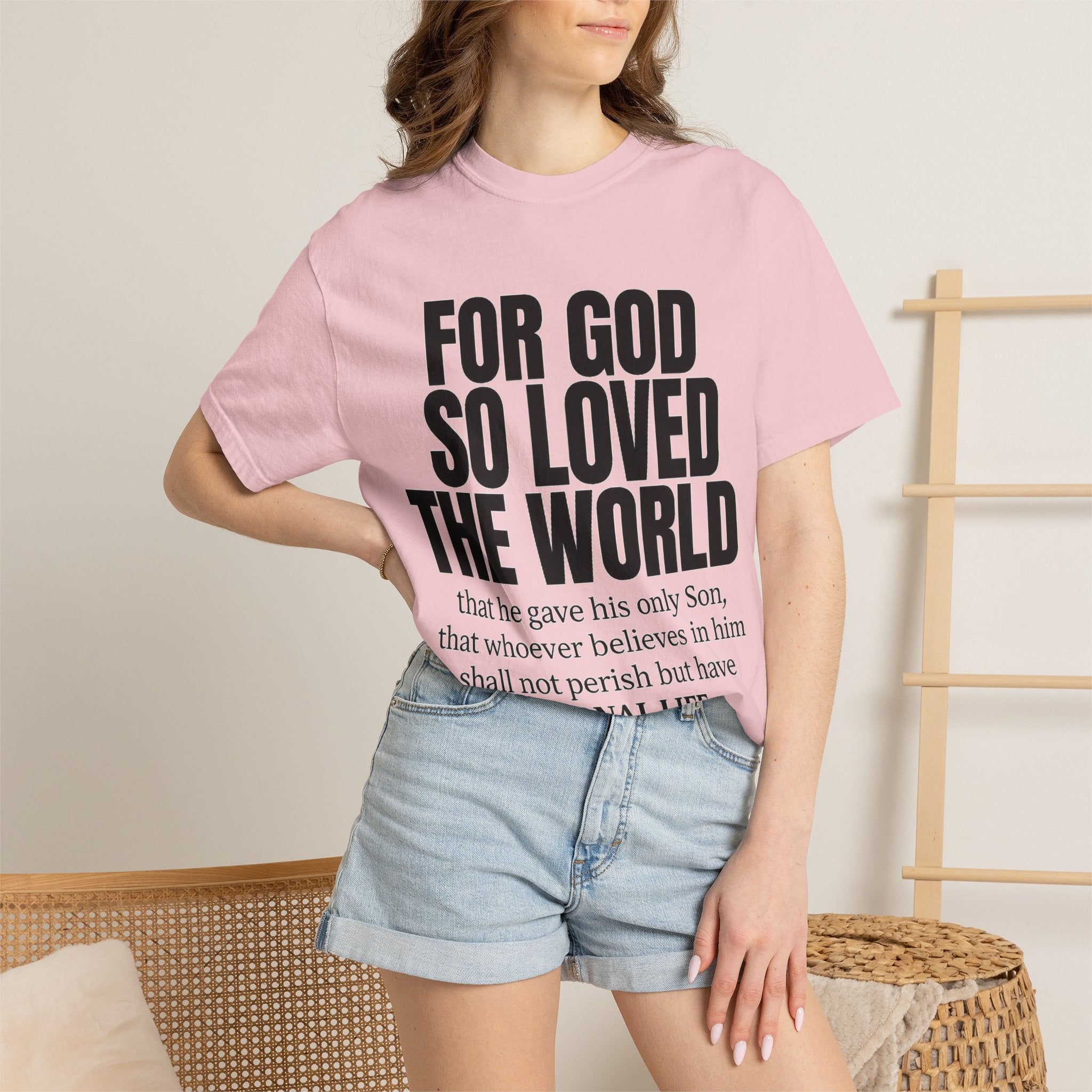 "For God So Loved the World" Christian T-Shirt