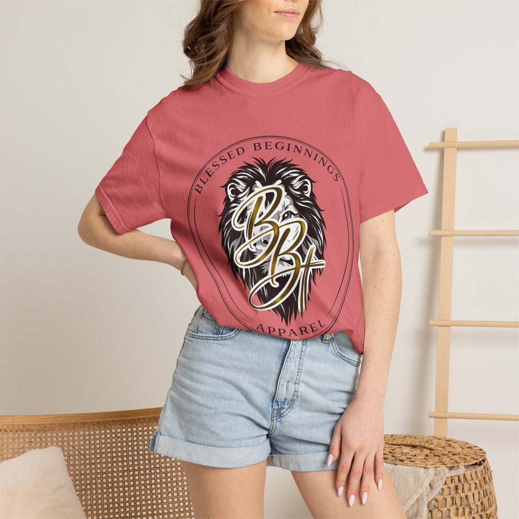 Blessed Beginnings Lion Graphic T-Shirt