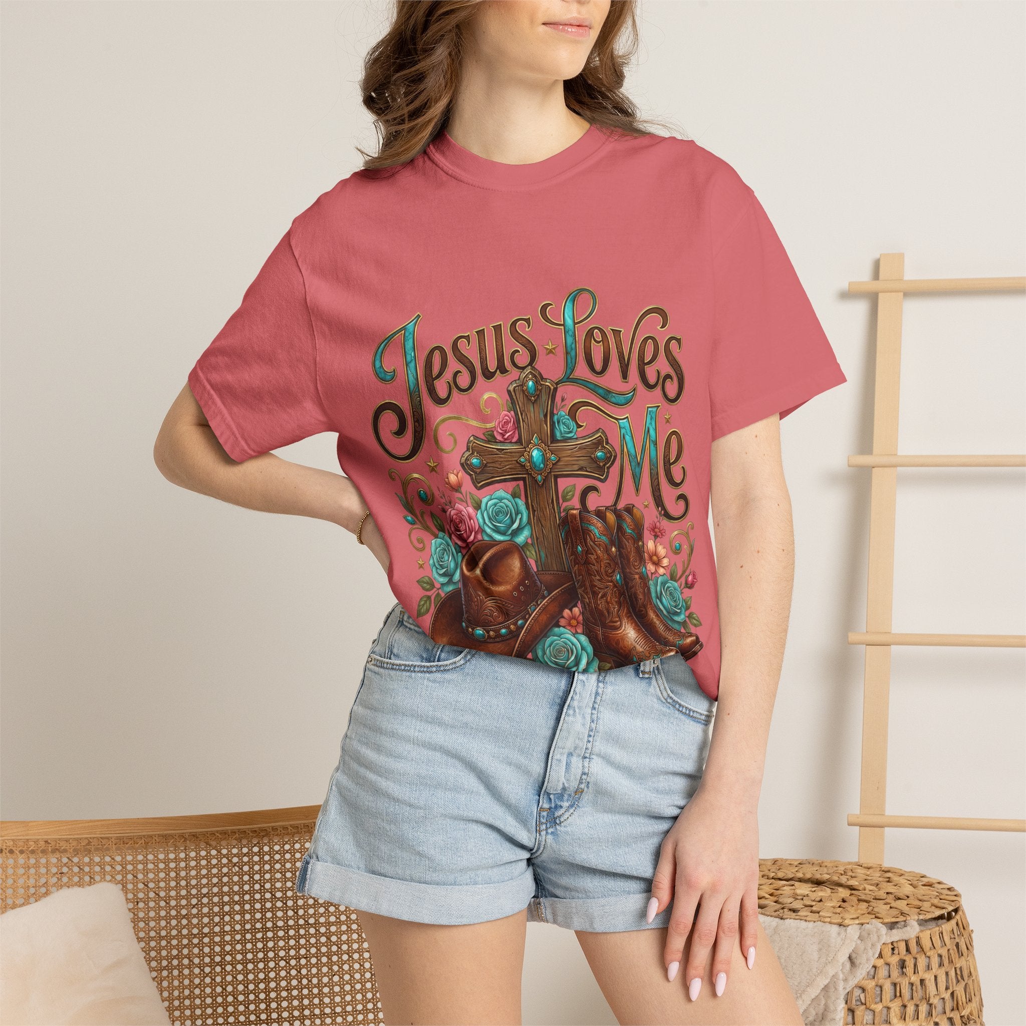 Western Cross, Cowboy Boots & Hat Christian tee