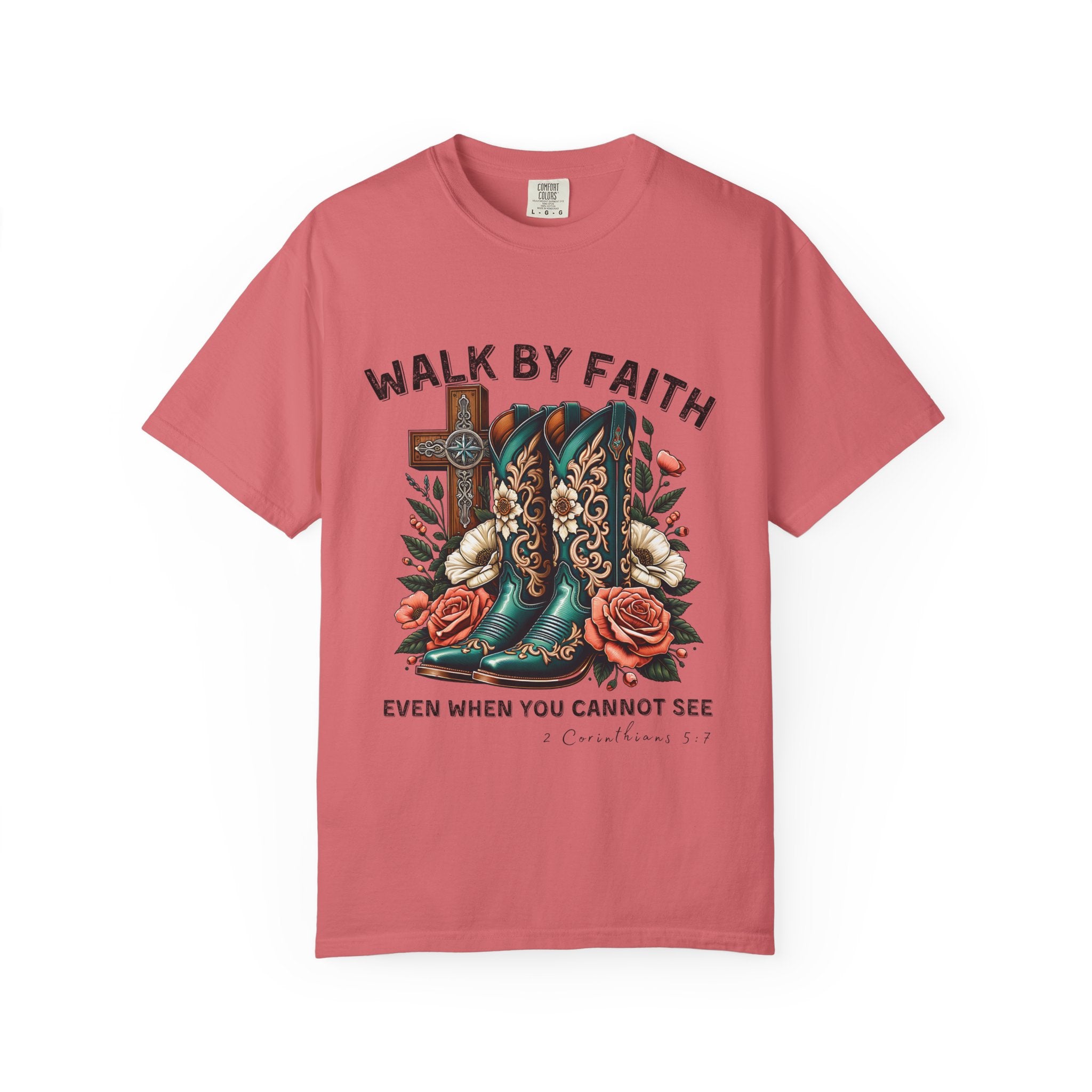 Christian Cross & Cowboy Boots Tee