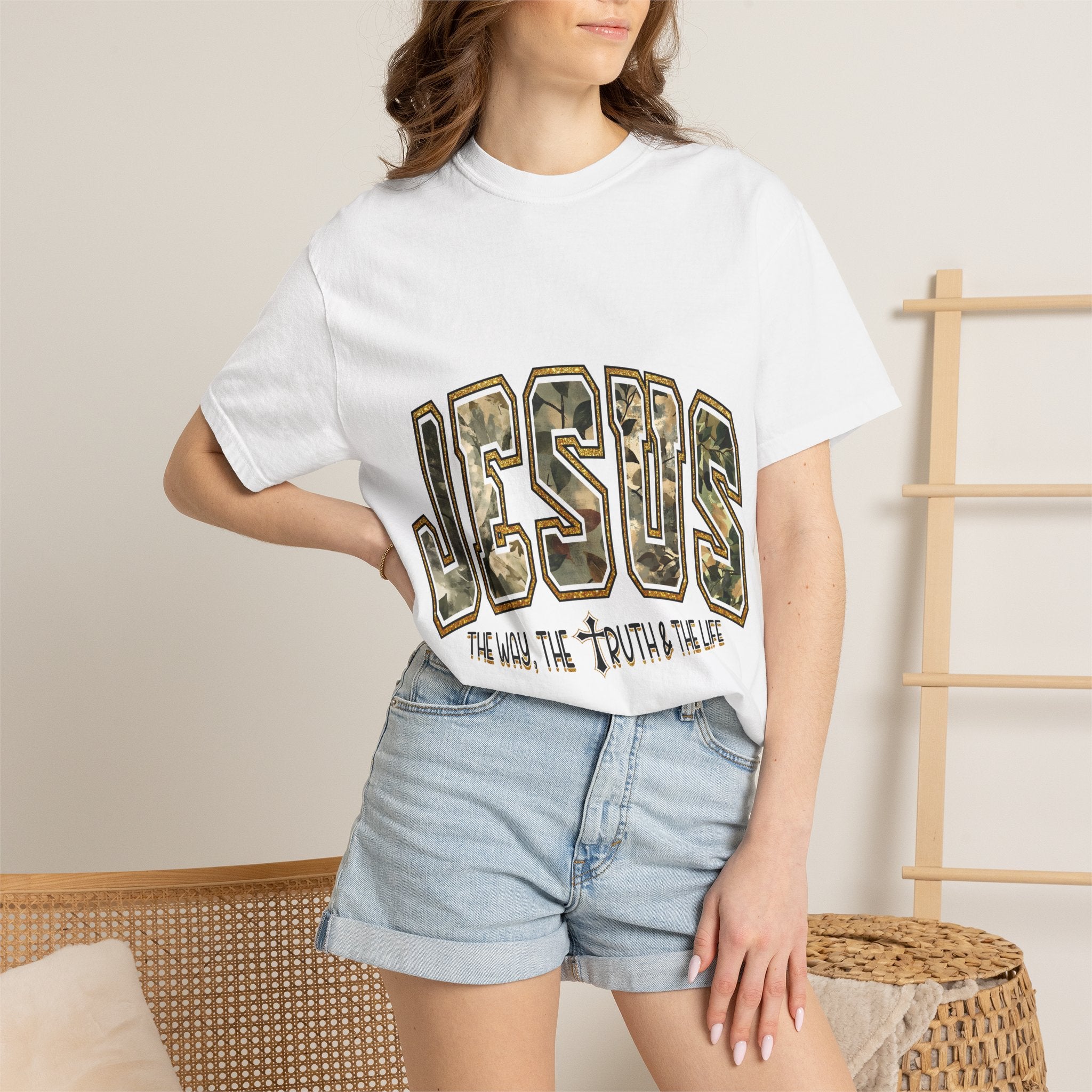 Jesus Camo Graphic Tee