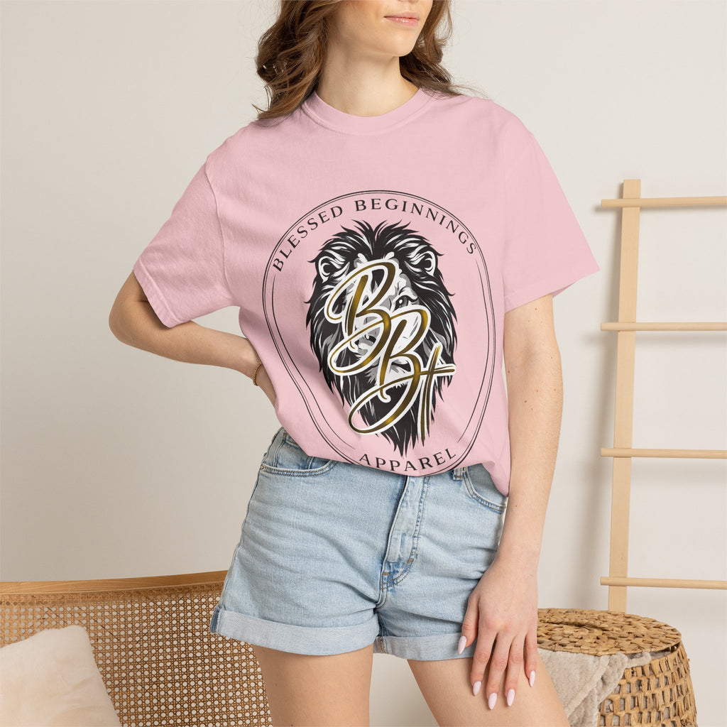 Blessed Beginnings Lion Graphic T-Shirt