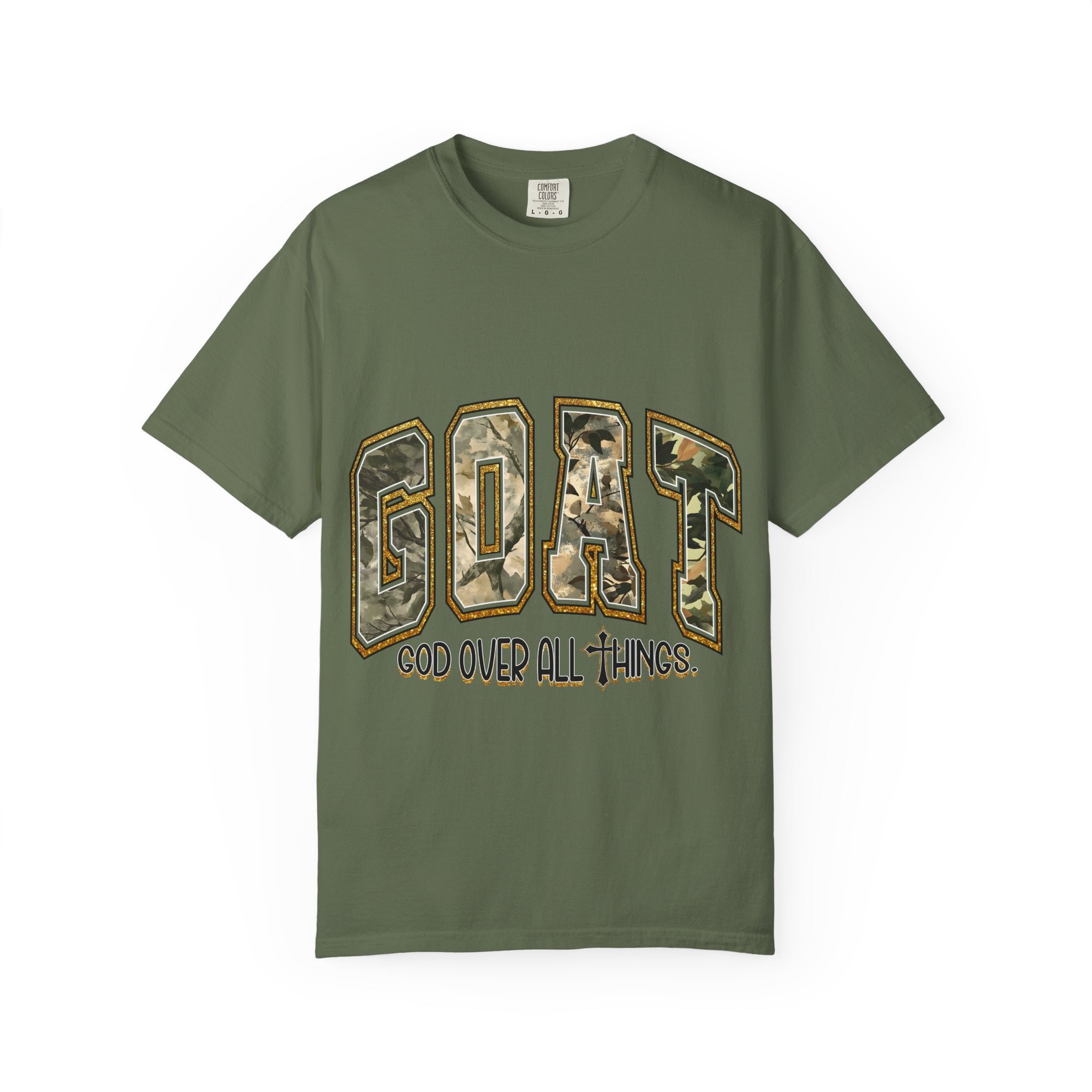 GOAT "God Over All Things" Camo Graphic T-Shirt