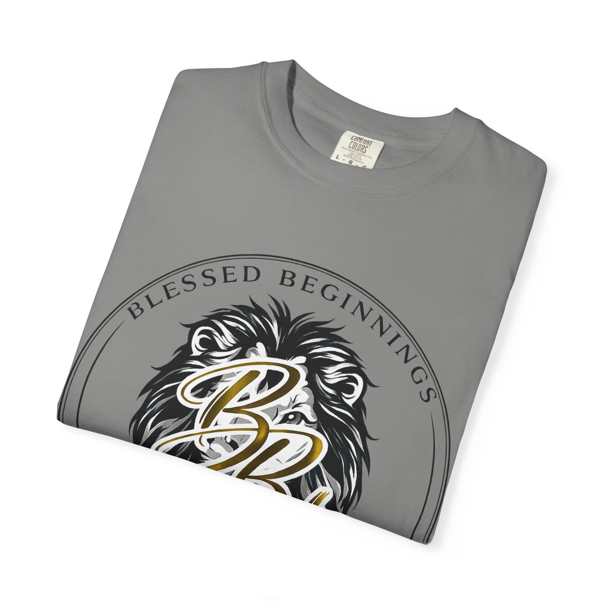 Blessed Beginnings Lion Graphic T-Shirt