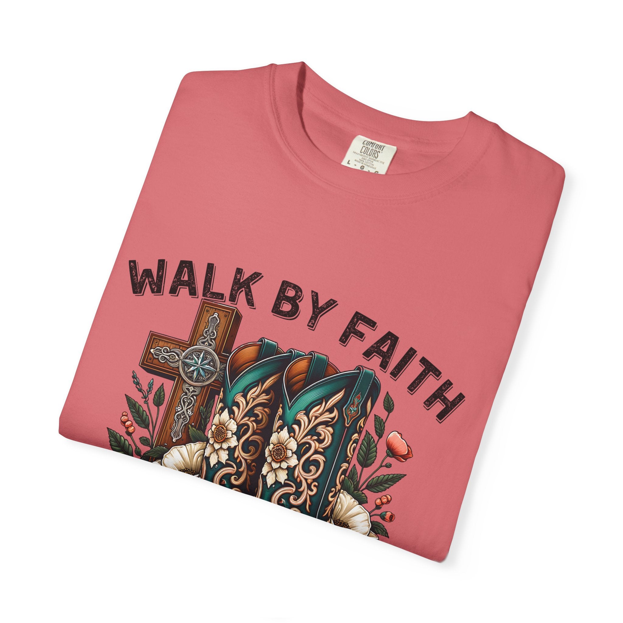 Christian Cross & Cowboy Boots Tee