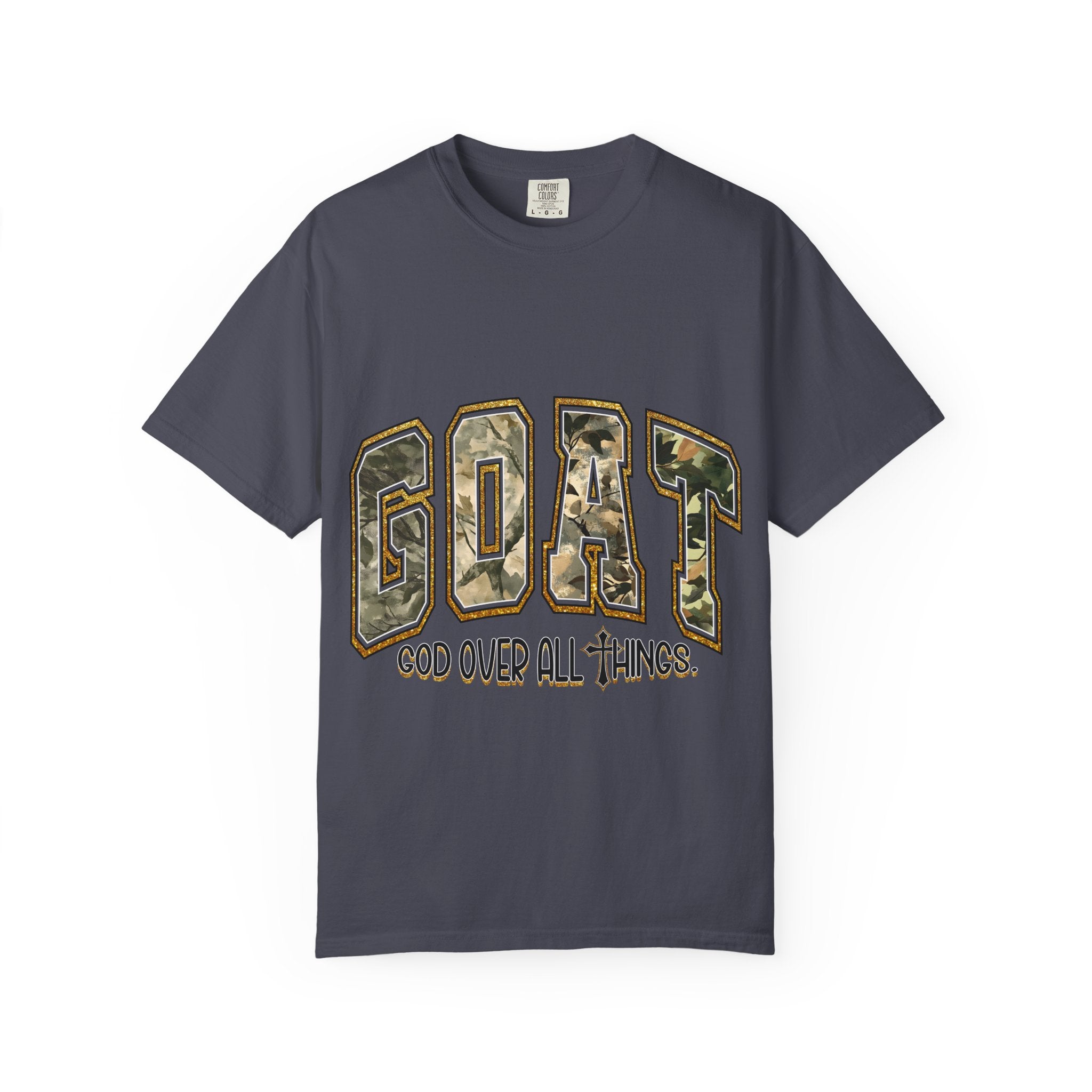 GOAT "God Over All Things" Camo Graphic T-Shirt