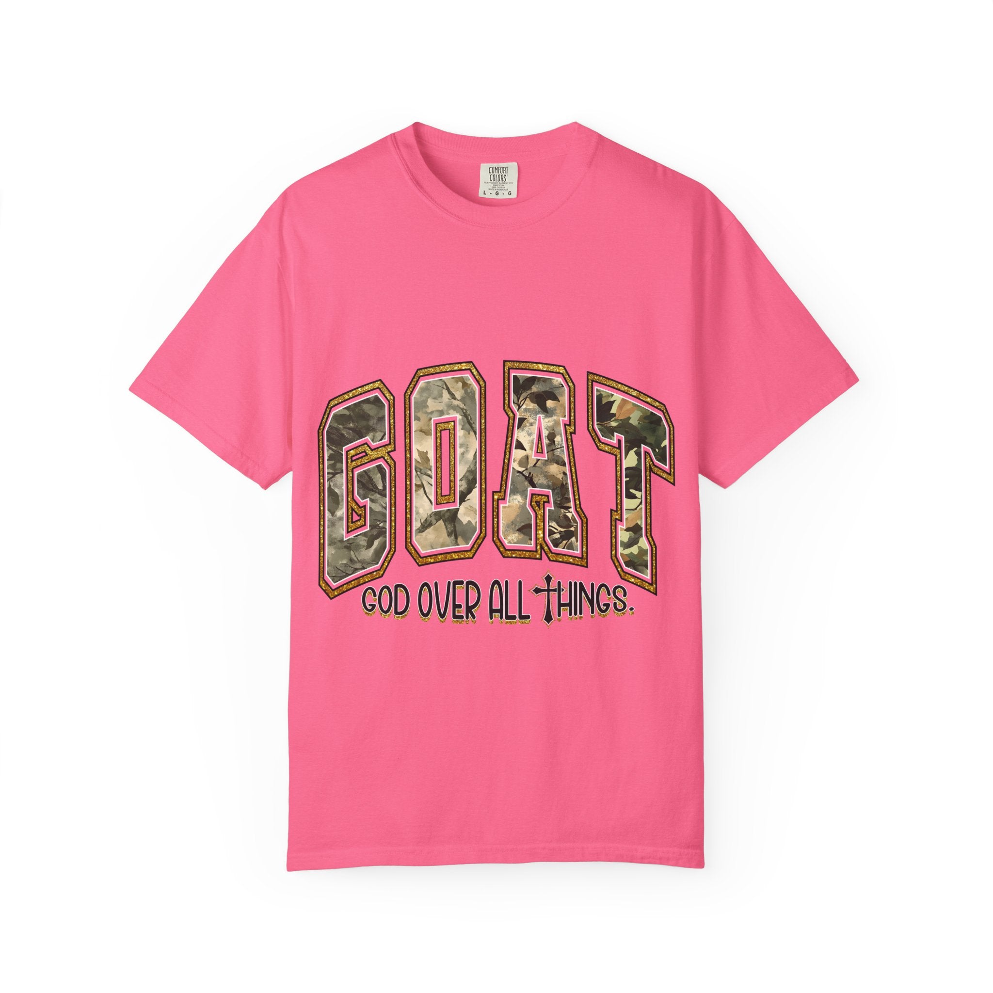 GOAT "God Over All Things" Camo Graphic T-Shirt