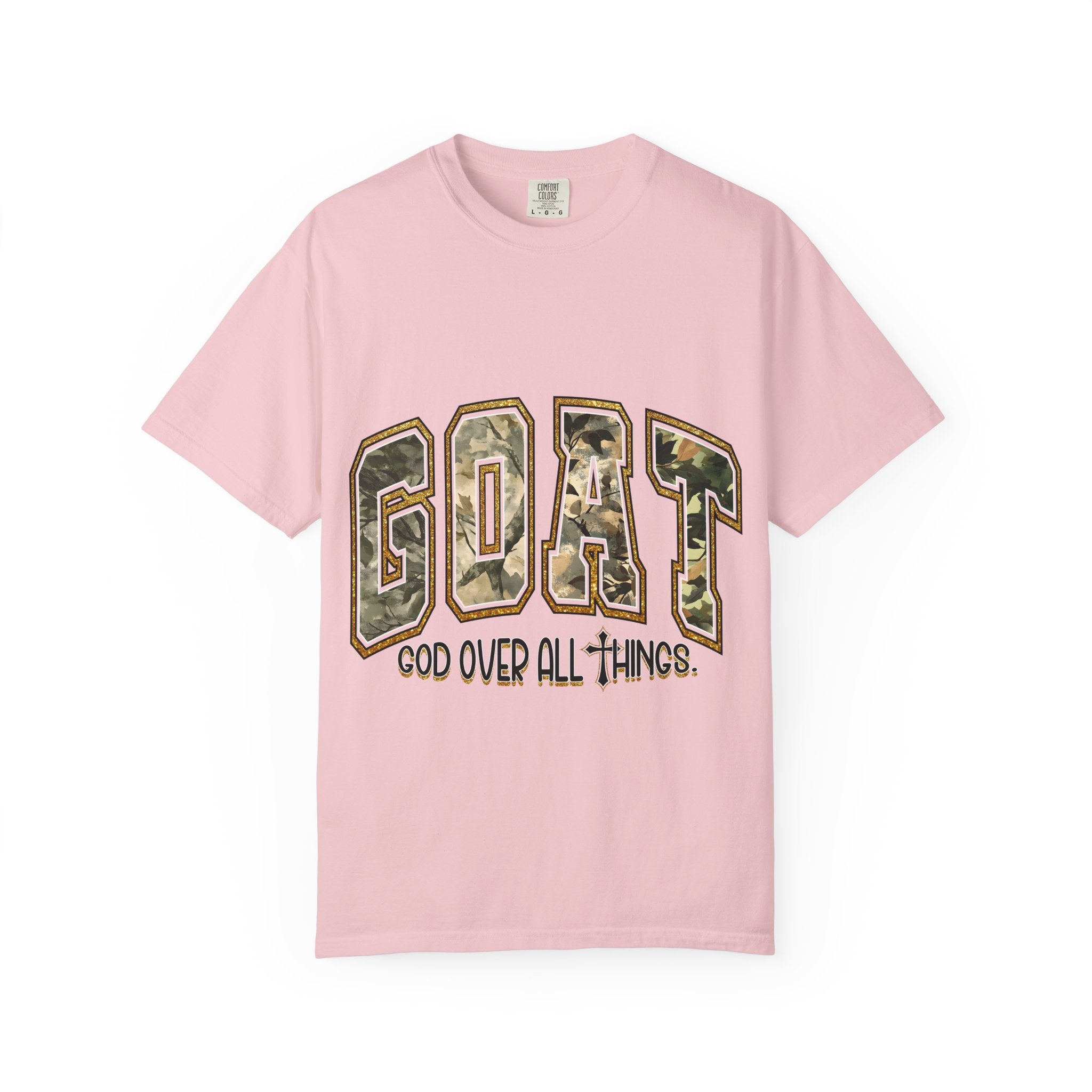 GOAT "God Over All Things" Camo Graphic T-Shirt