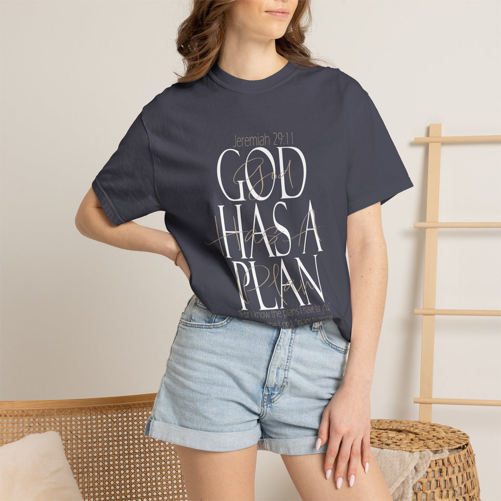 God Has a Plan T-Shirt — Christian Inspirational Faith Tee
