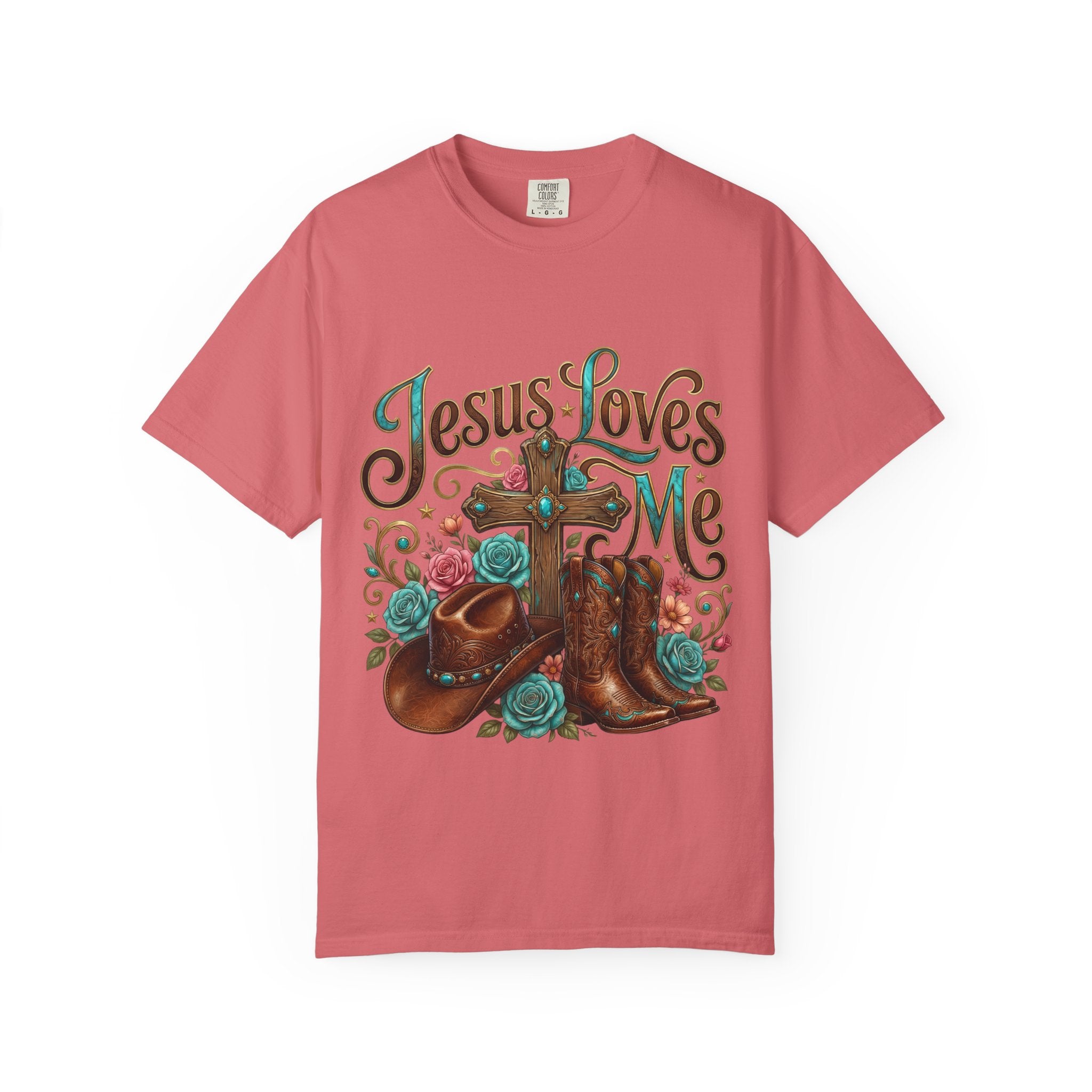 Western Cross, Cowboy Boots & Hat Christian tee
