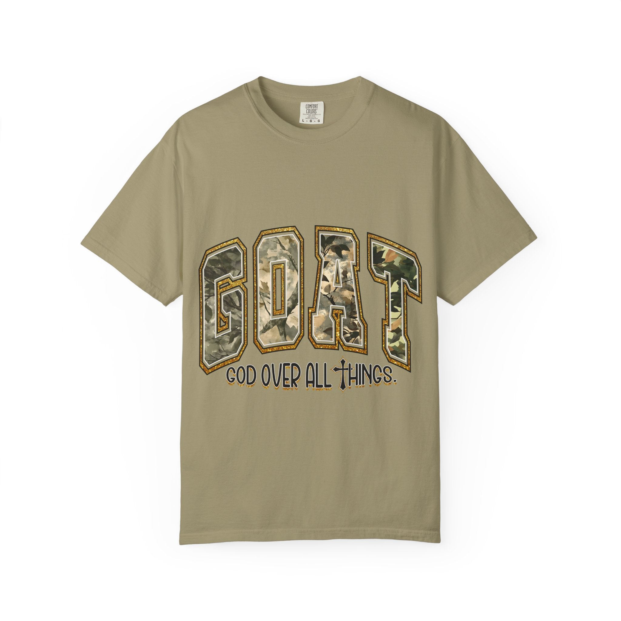 GOAT "God Over All Things" Camo Graphic T-Shirt