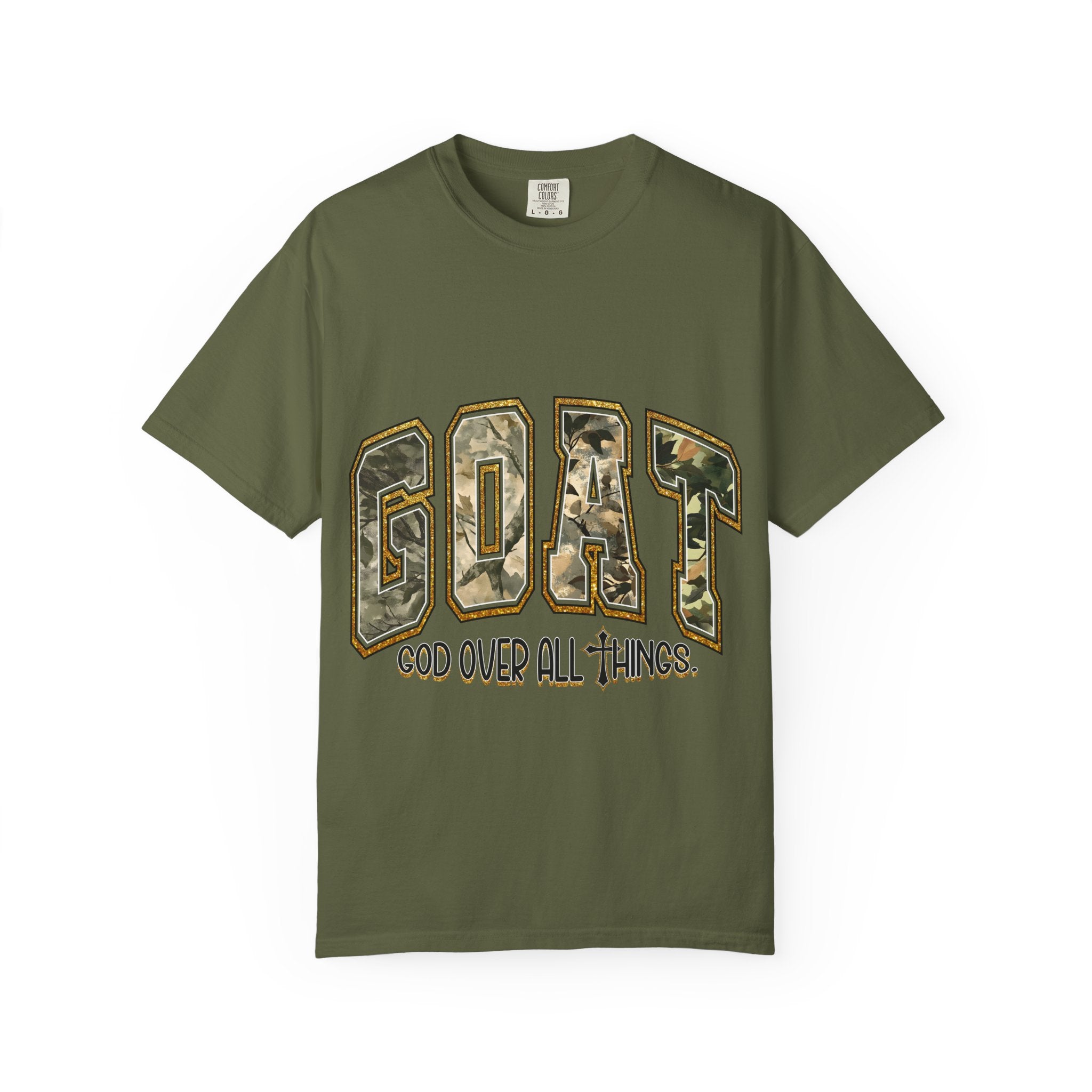GOAT "God Over All Things" Camo Graphic T-Shirt