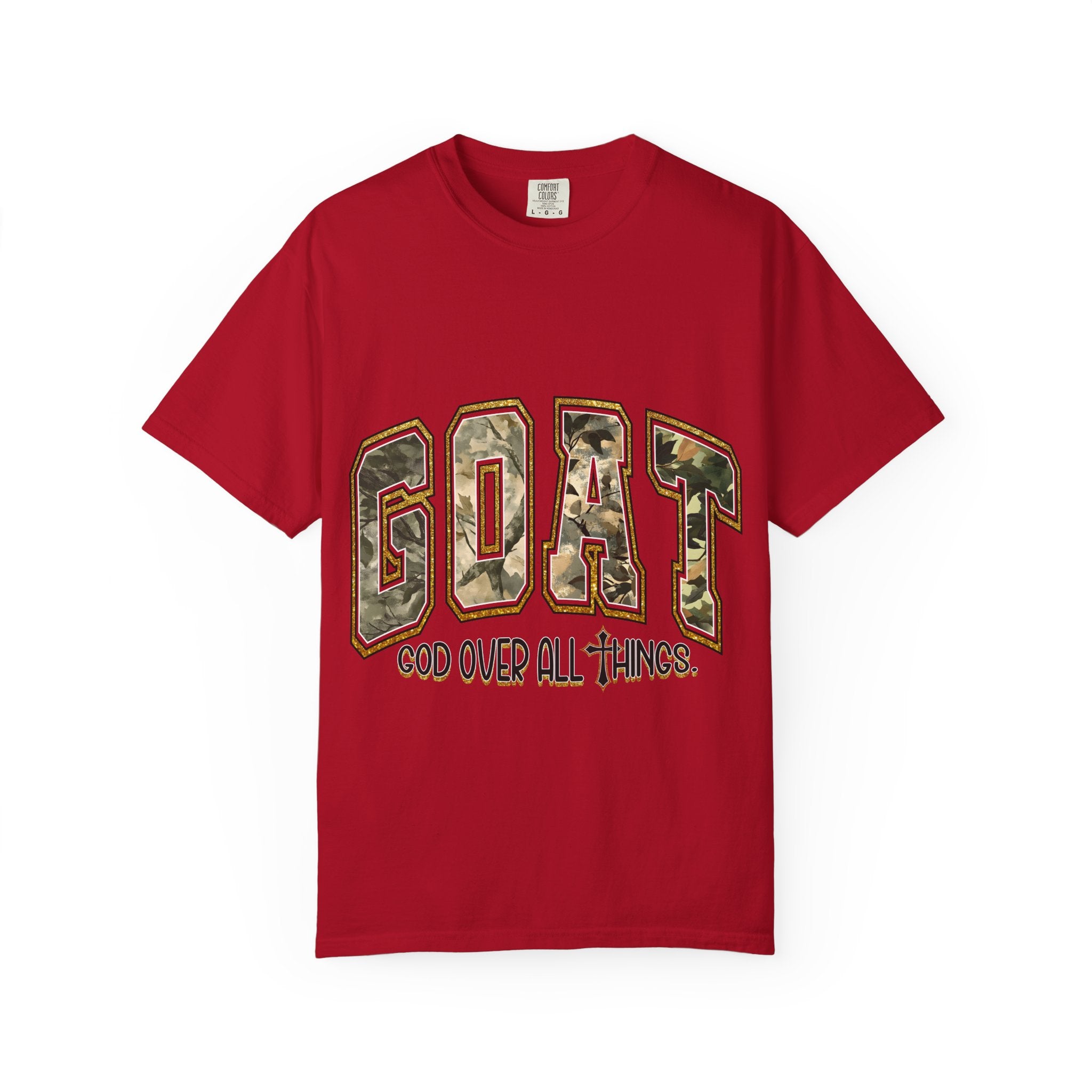 GOAT "God Over All Things" Camo Graphic T-Shirt