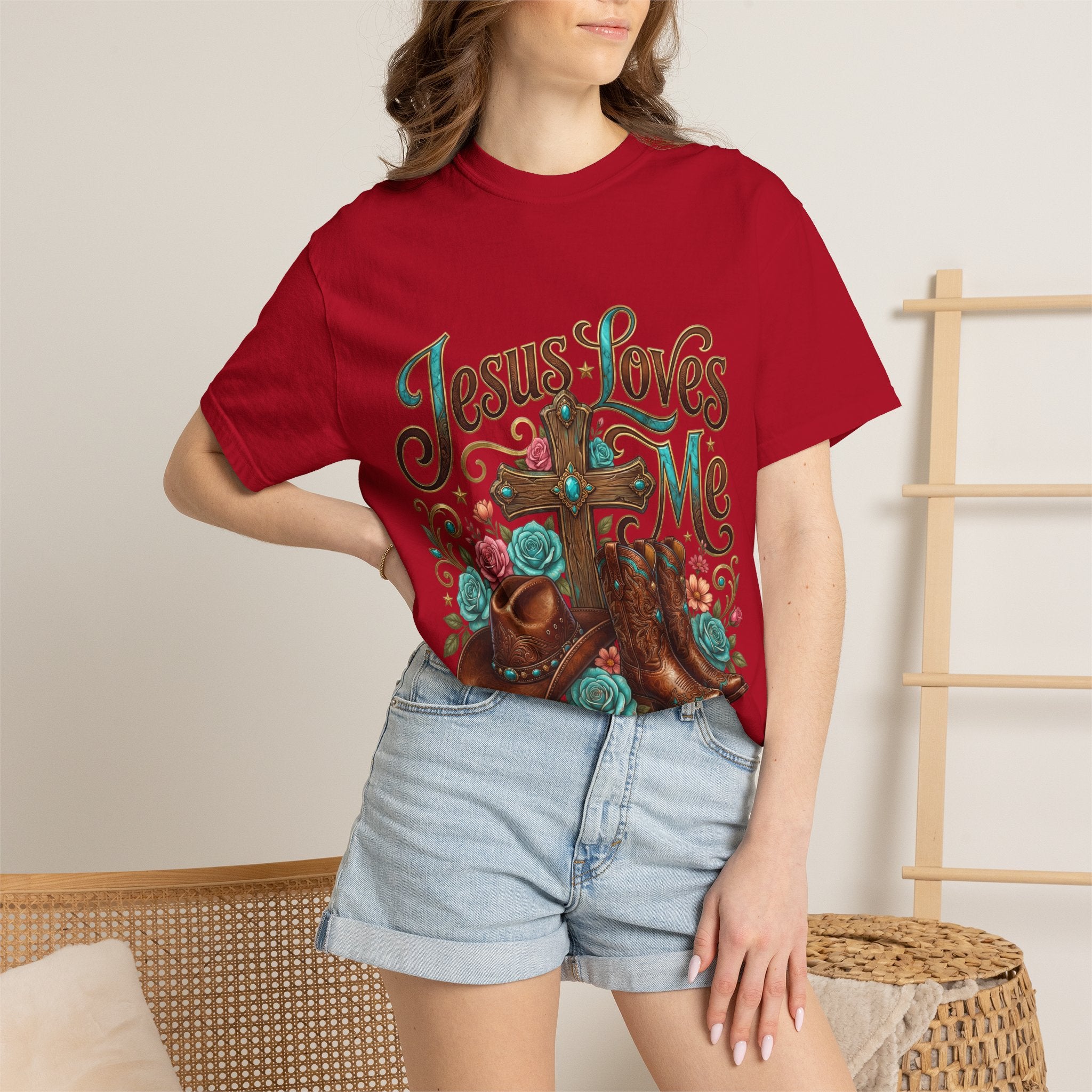 Western Cross, Cowboy Boots & Hat Christian tee