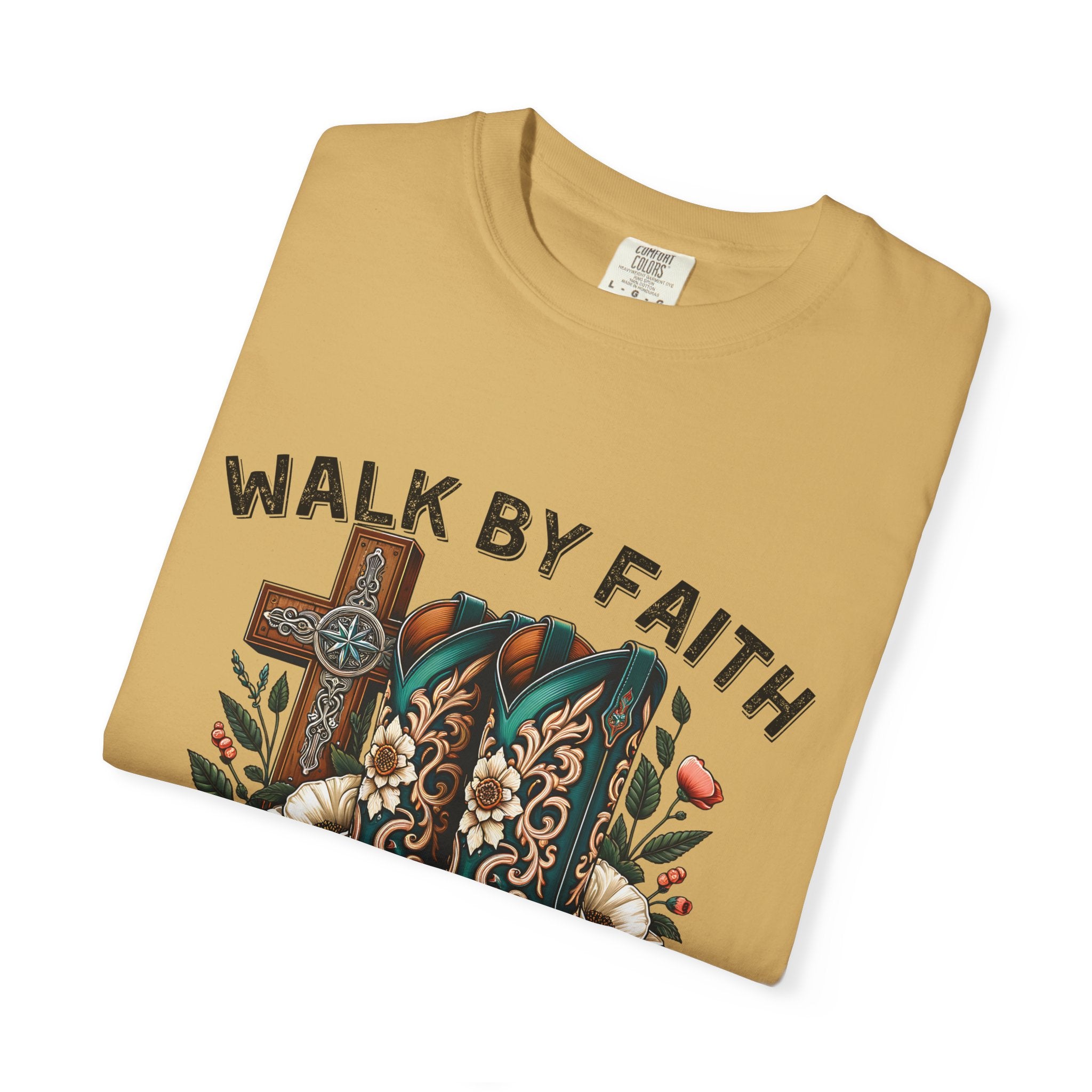 Christian Cross & Cowboy Boots Tee