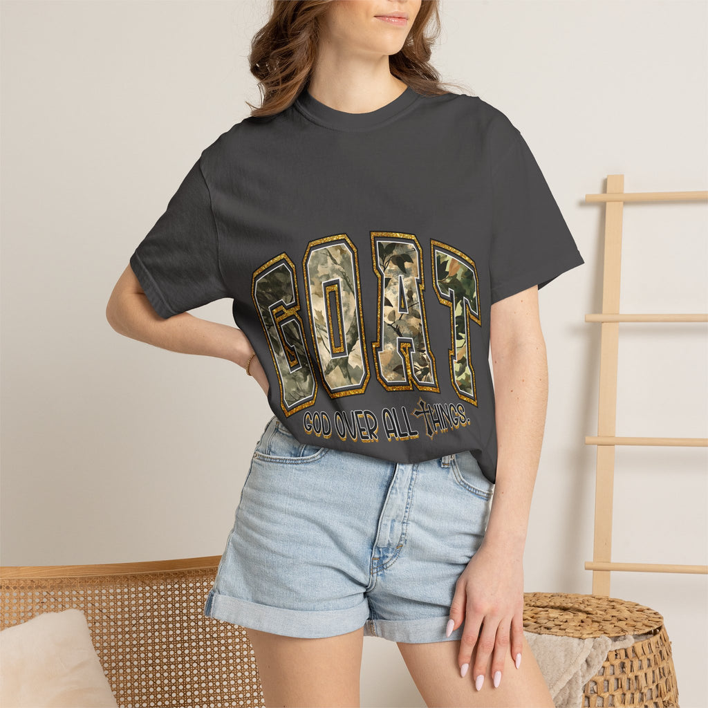 GOAT "God Over All Things" Camo Graphic T-Shirt
