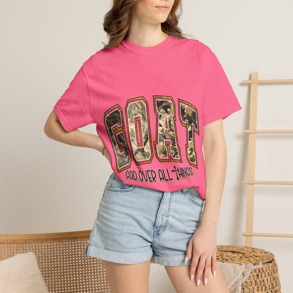 GOAT "God Over All Things" Camo Graphic T-Shirt