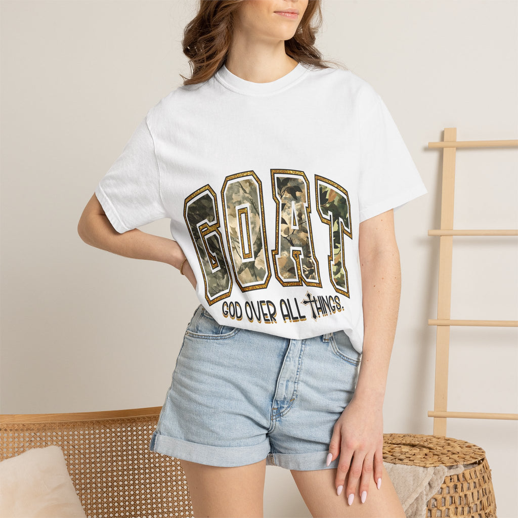GOAT "God Over All Things" Camo Graphic T-Shirt