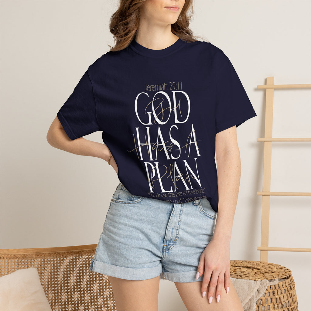 God Has a Plan T-Shirt — Christian Inspirational Faith Tee