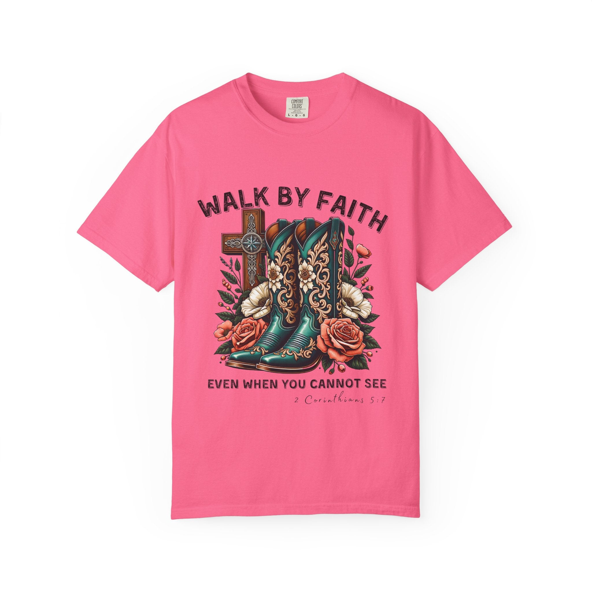 Christian Cross & Cowboy Boots Tee