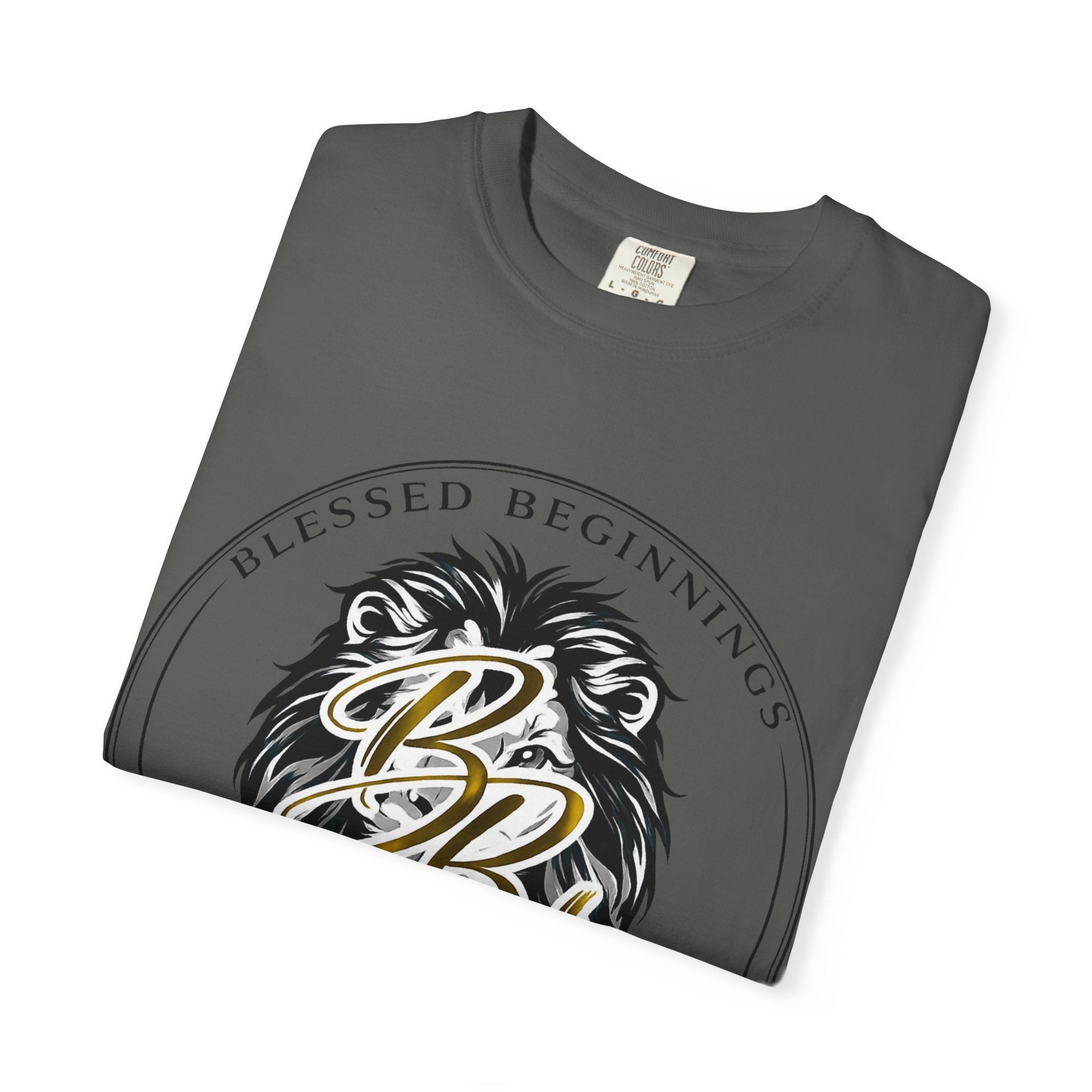 Blessed Beginnings Lion Graphic T-Shirt