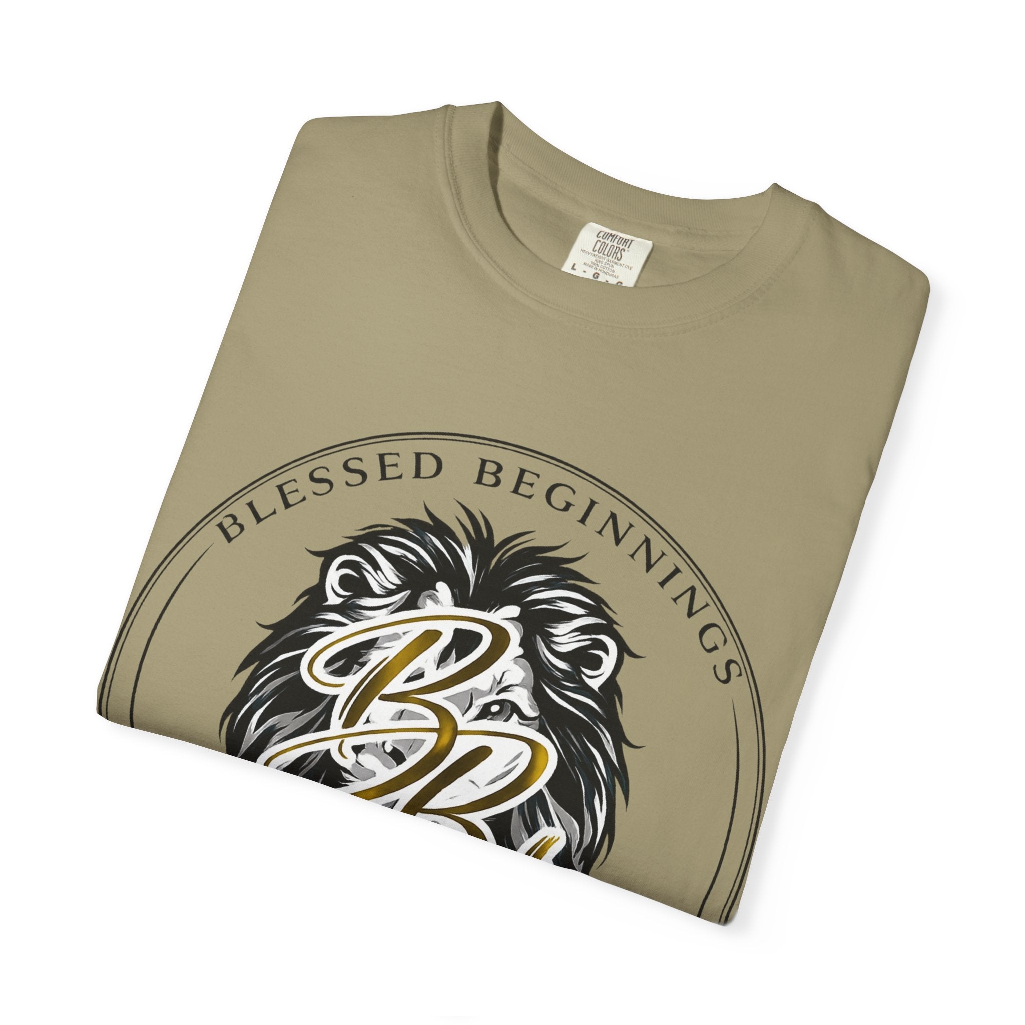 Blessed Beginnings Lion Graphic T-Shirt