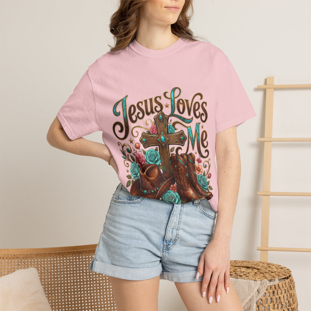 Western Cross, Cowboy Boots & Hat Christian tee