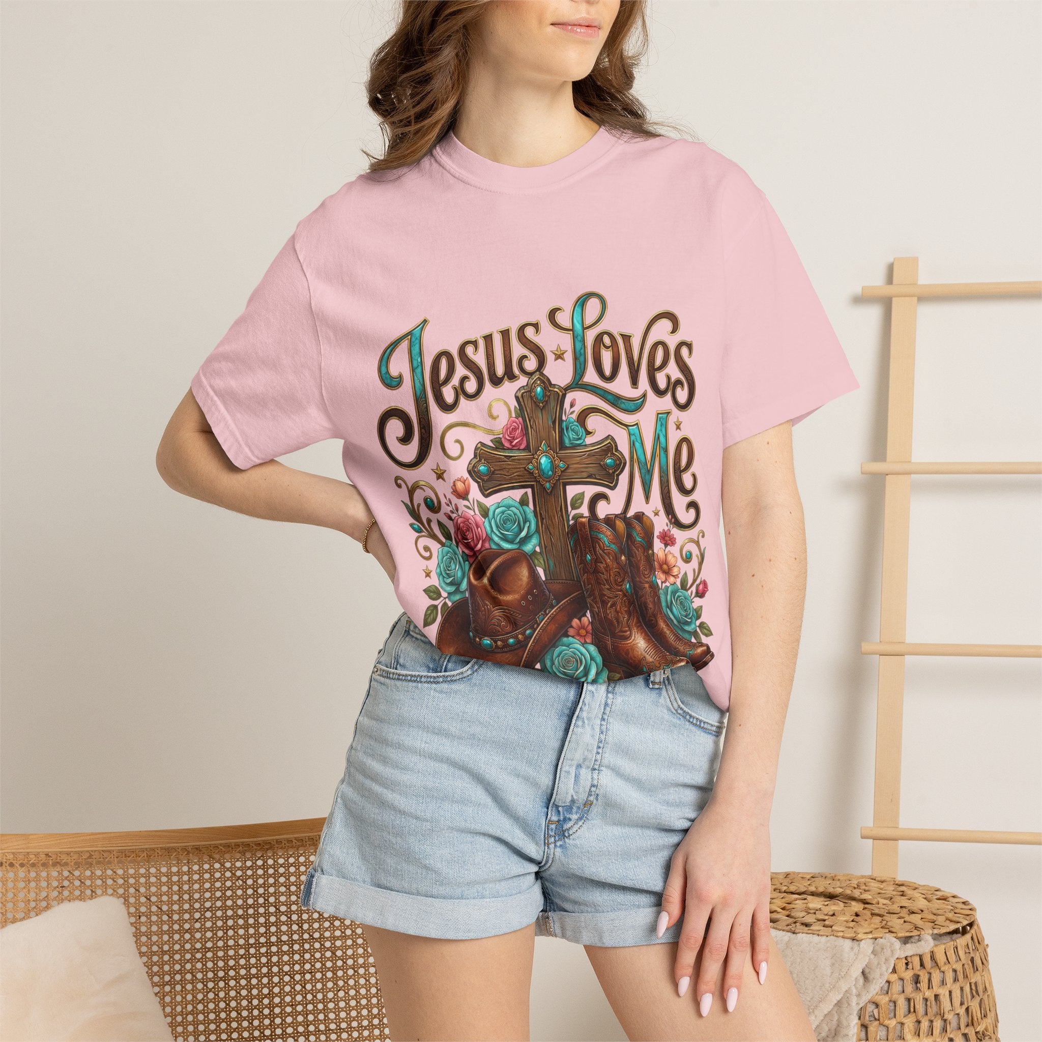 Western Cross, Cowboy Boots & Hat Christian tee