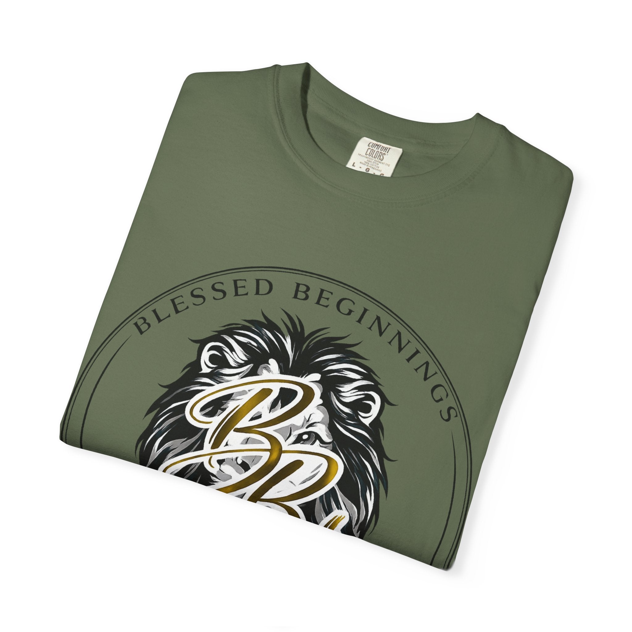 Blessed Beginnings Lion Graphic T-Shirt