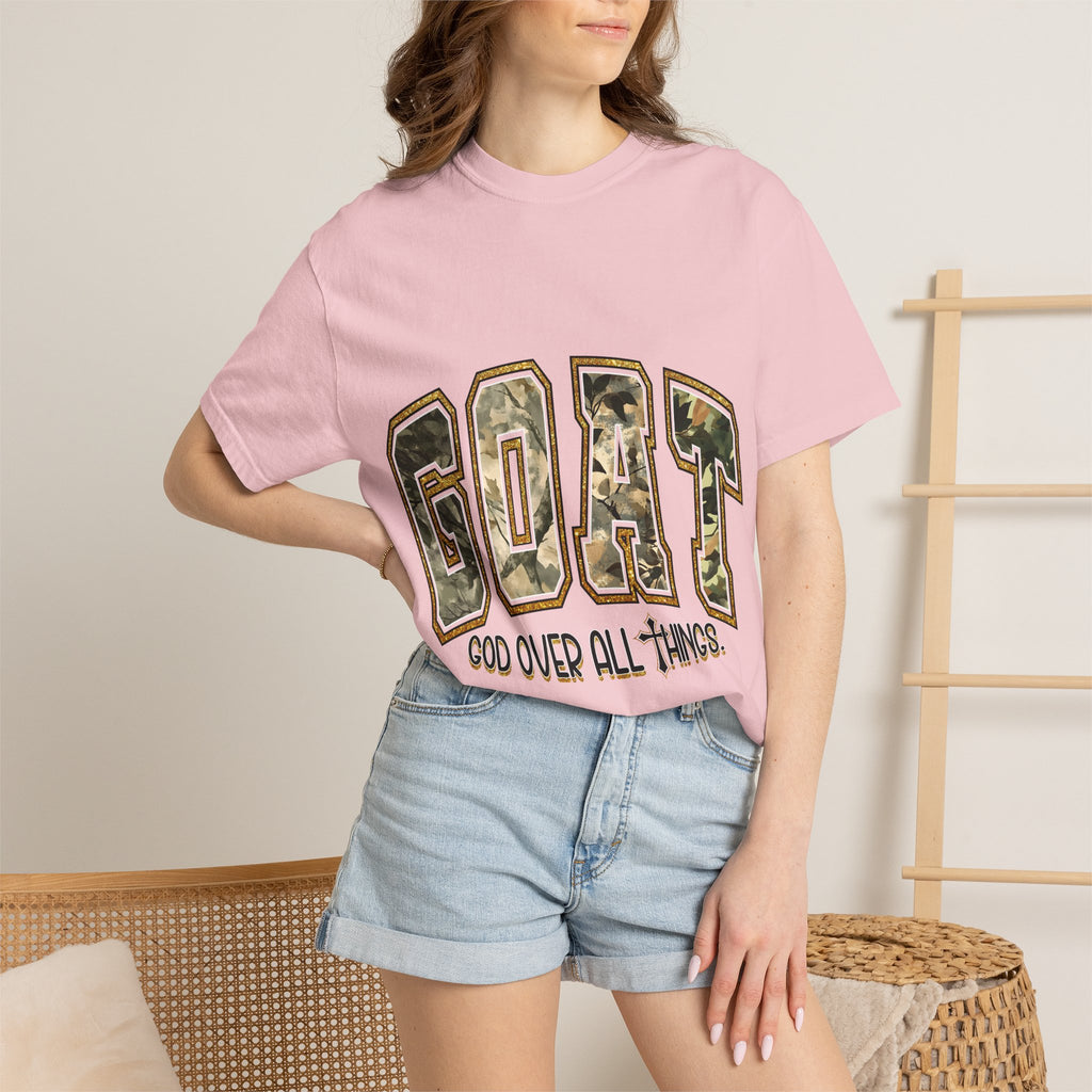 GOAT "God Over All Things" Camo Graphic T-Shirt