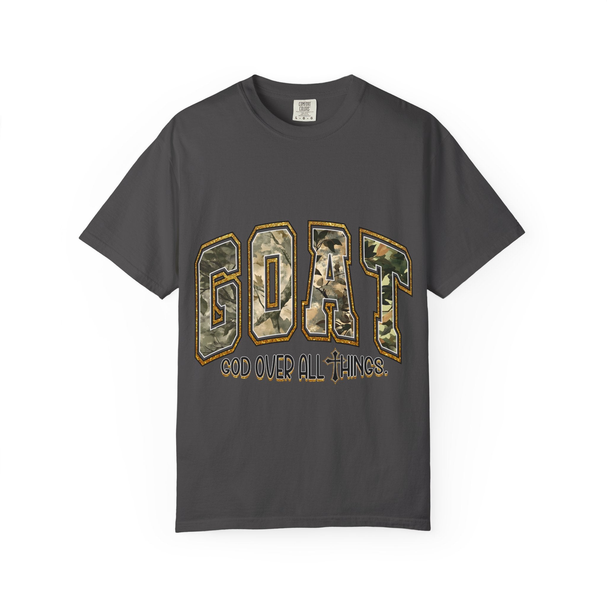 GOAT "God Over All Things" Camo Graphic T-Shirt