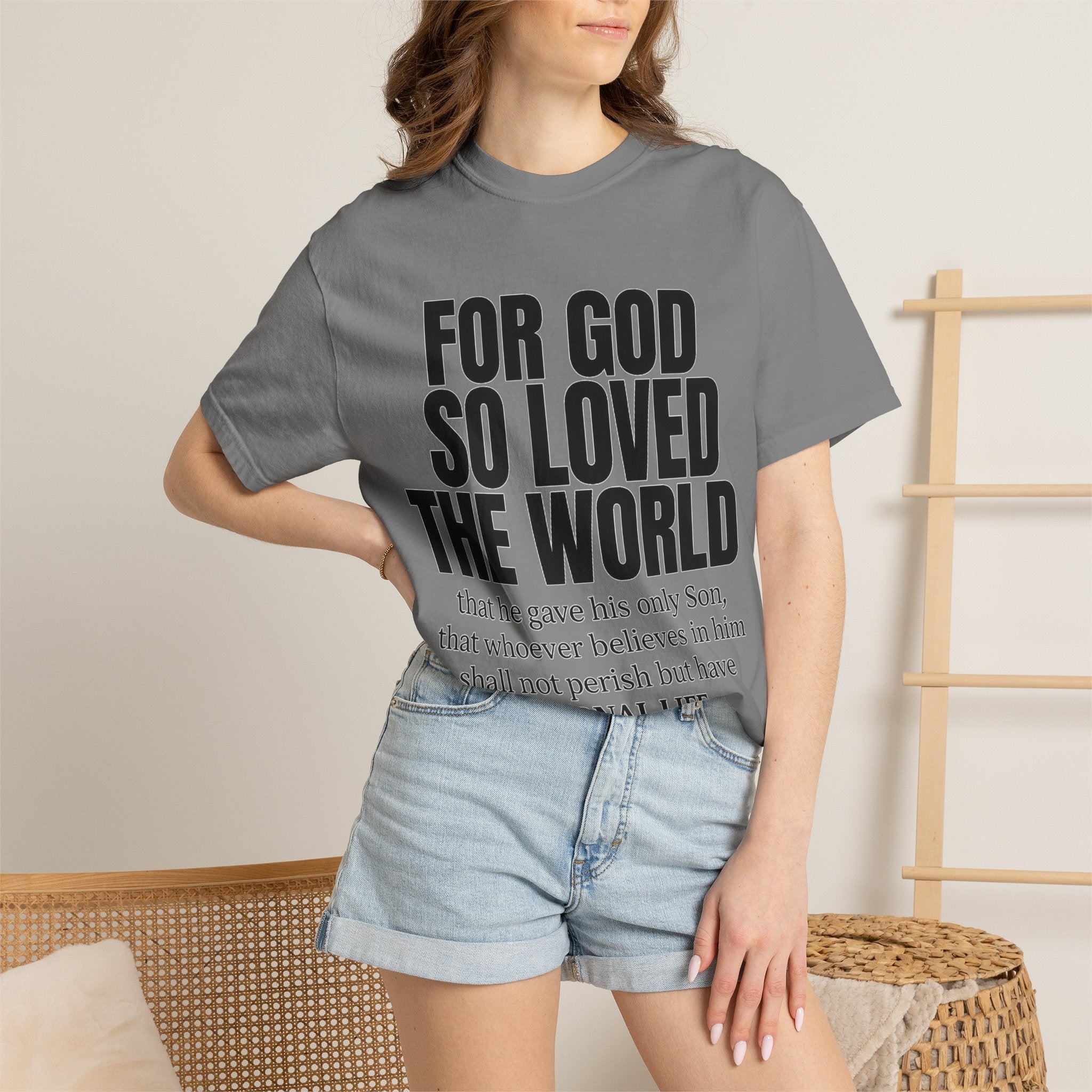 "For God So Loved the World" Christian T-Shirt