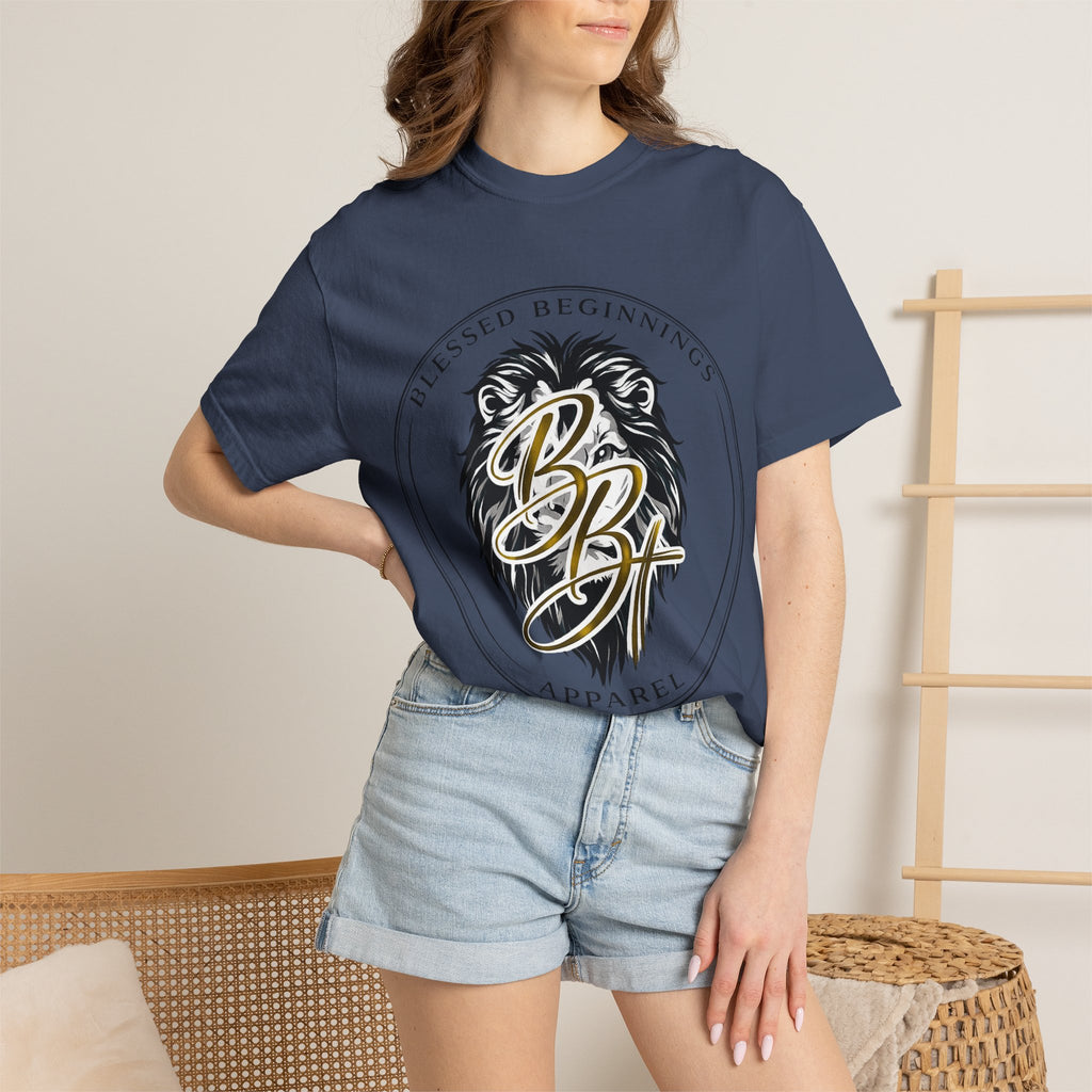 Blessed Beginnings Lion Graphic T-Shirt