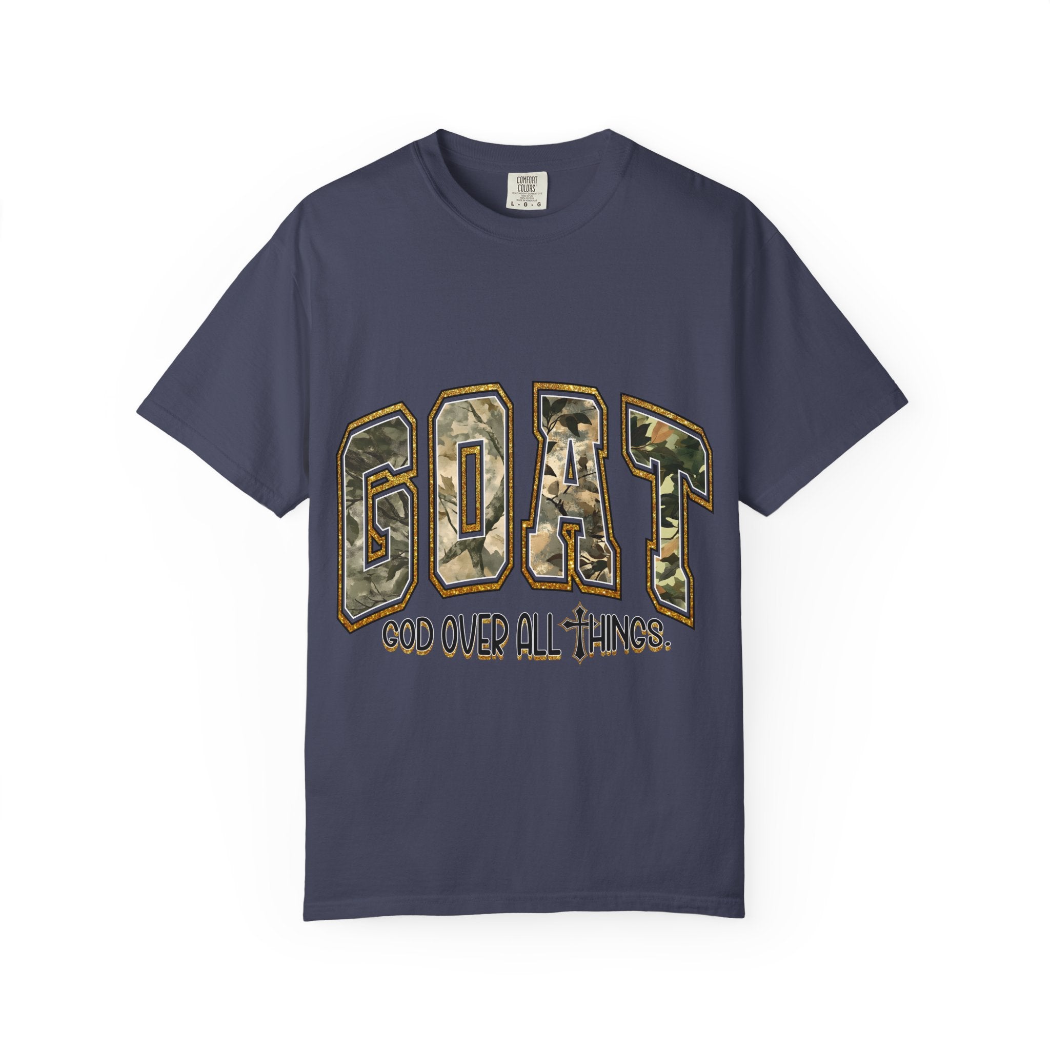 GOAT "God Over All Things" Camo Graphic T-Shirt