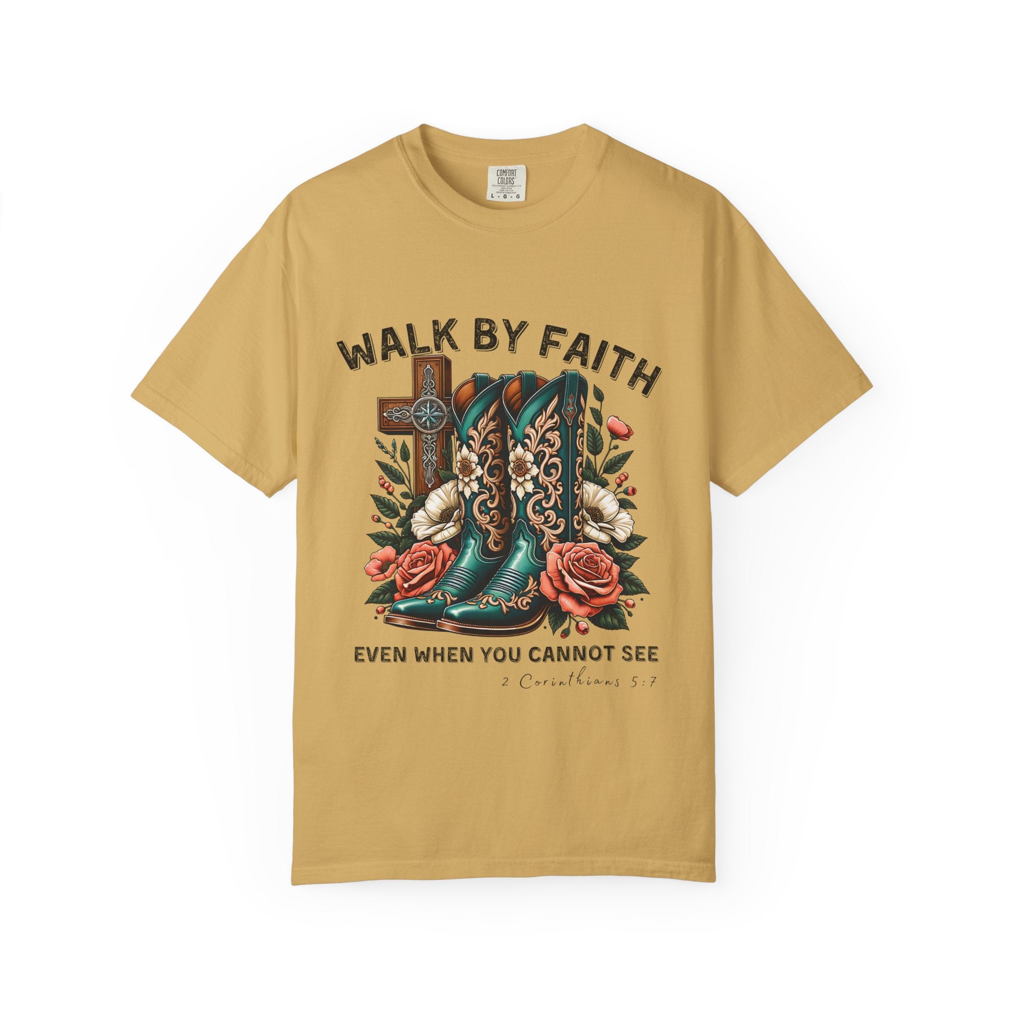 Christian Cross & Cowboy Boots Tee