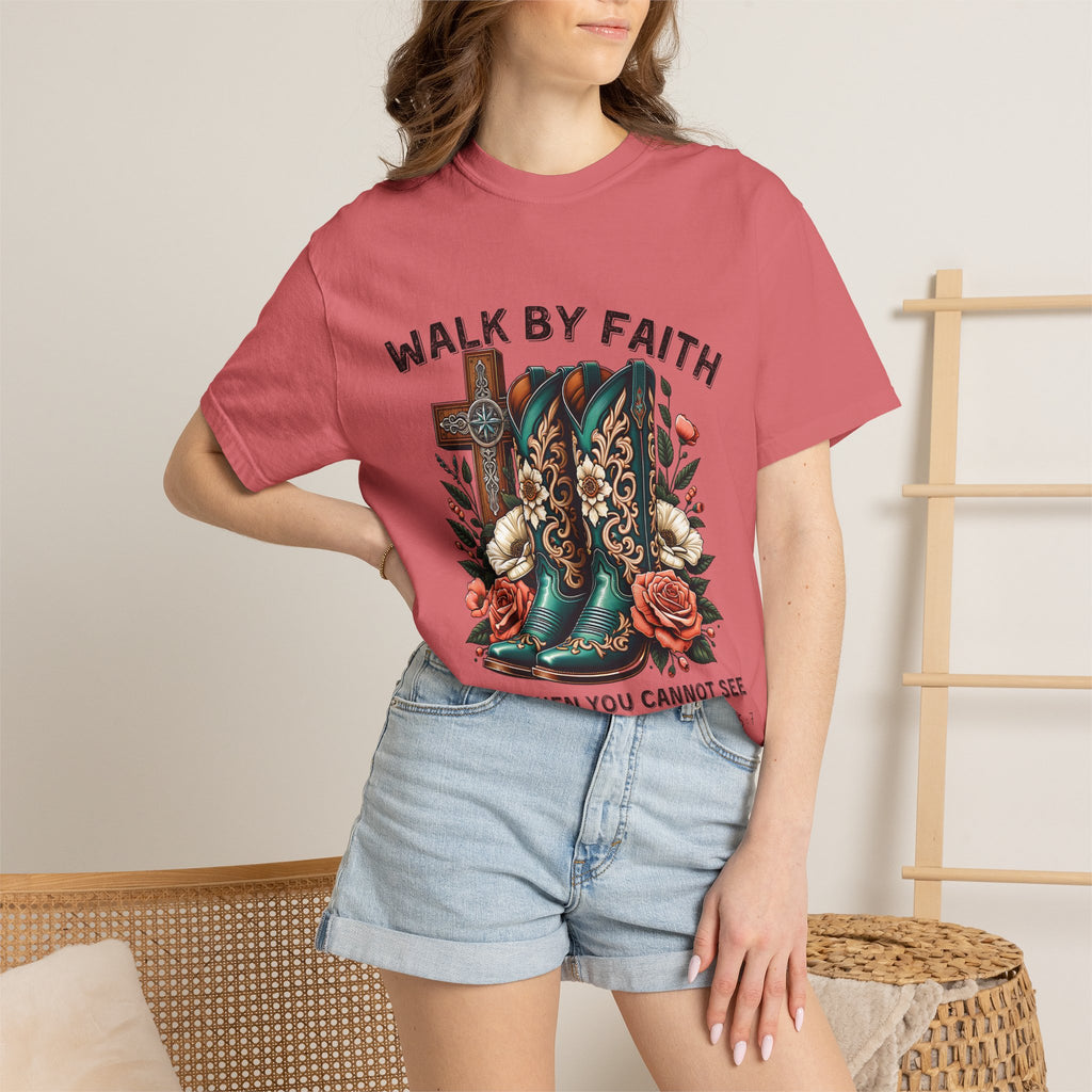 Christian Cross & Cowboy Boots Tee
