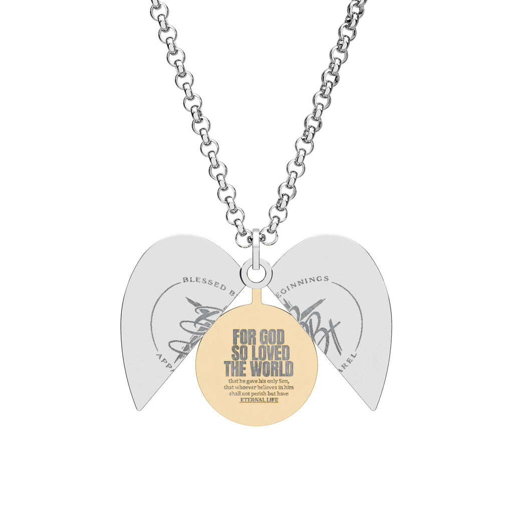 BBA Hidden Message Heart Necklace — Engraved Secret-Lock Pendant