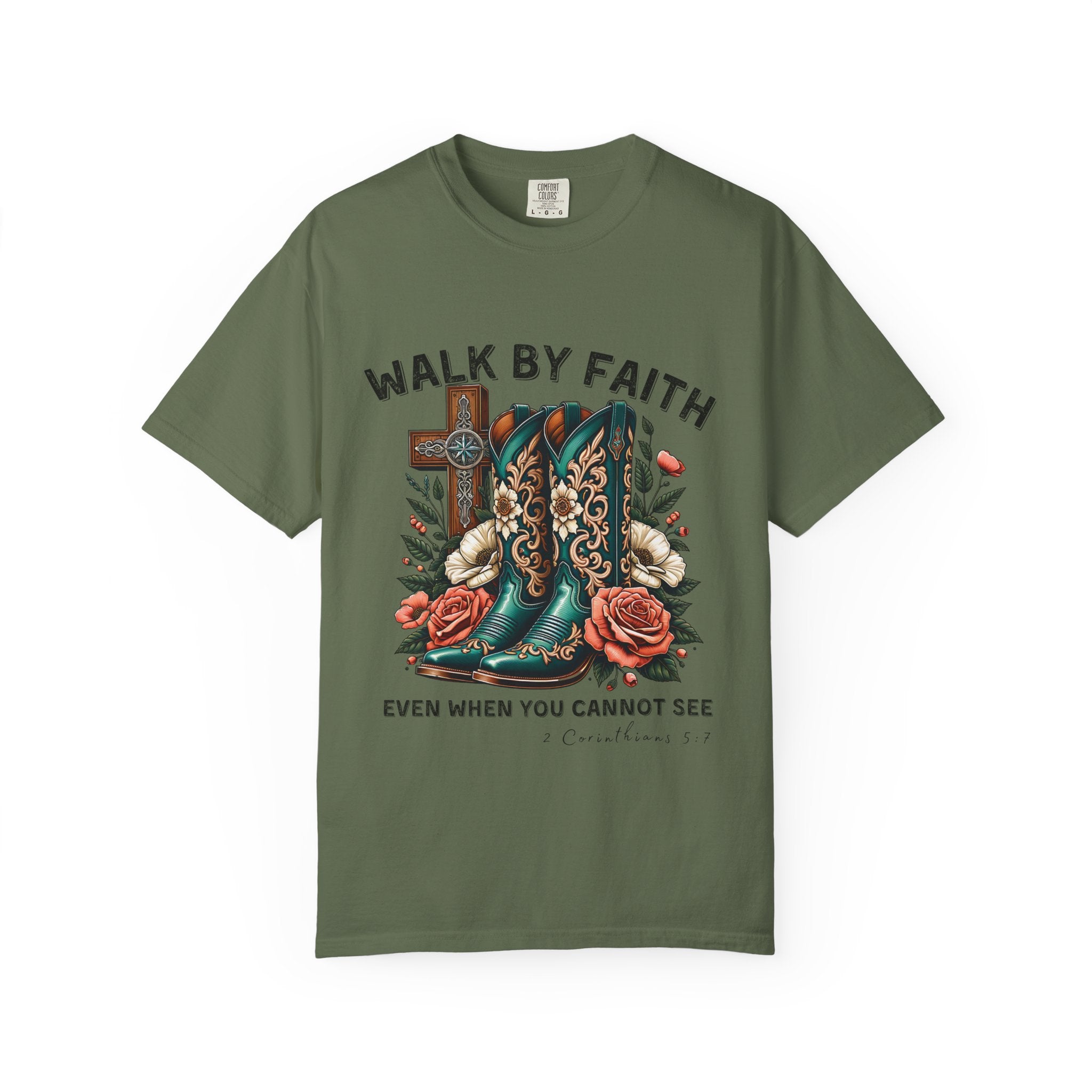 Christian Cross & Cowboy Boots Tee