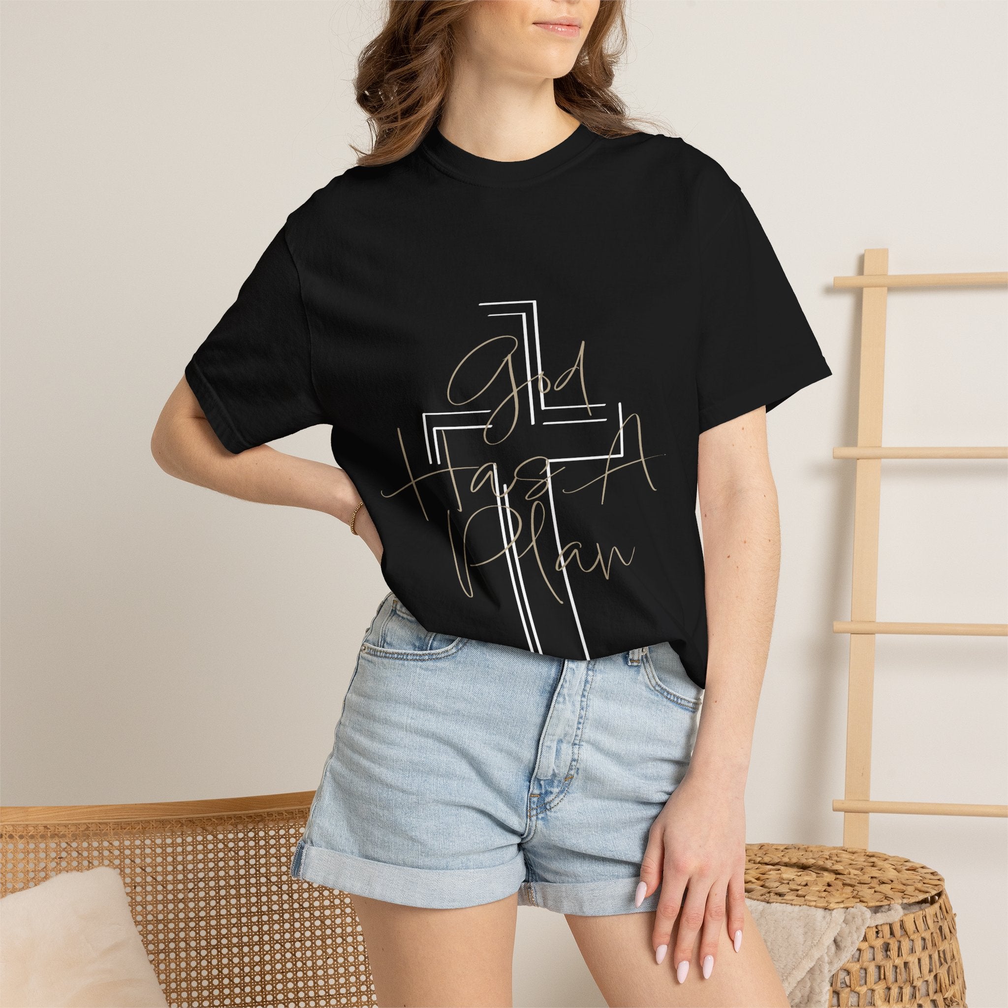Faith Cross T‑Shirt — All Things Possible Inspirational Christian Tee