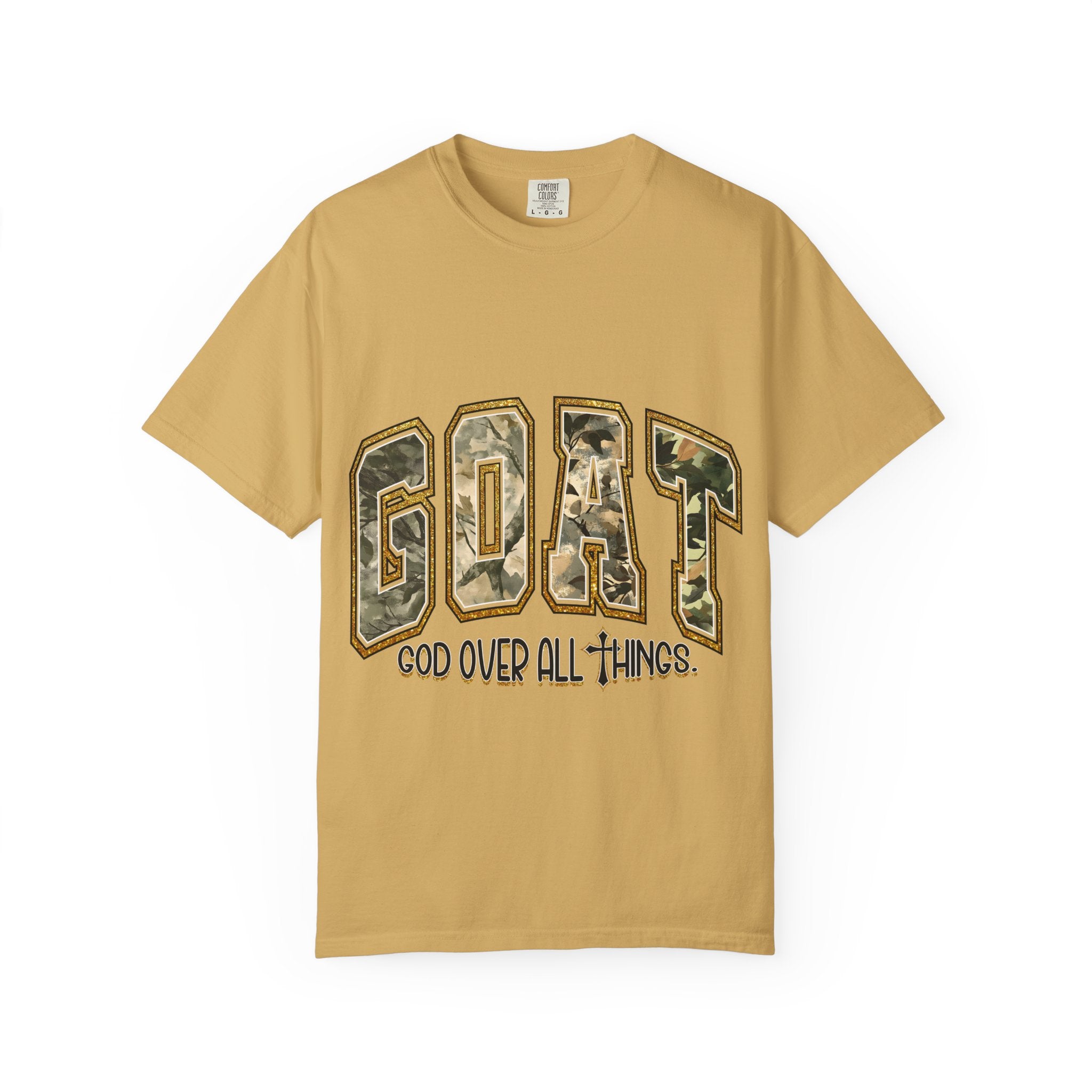 GOAT "God Over All Things" Camo Graphic T-Shirt