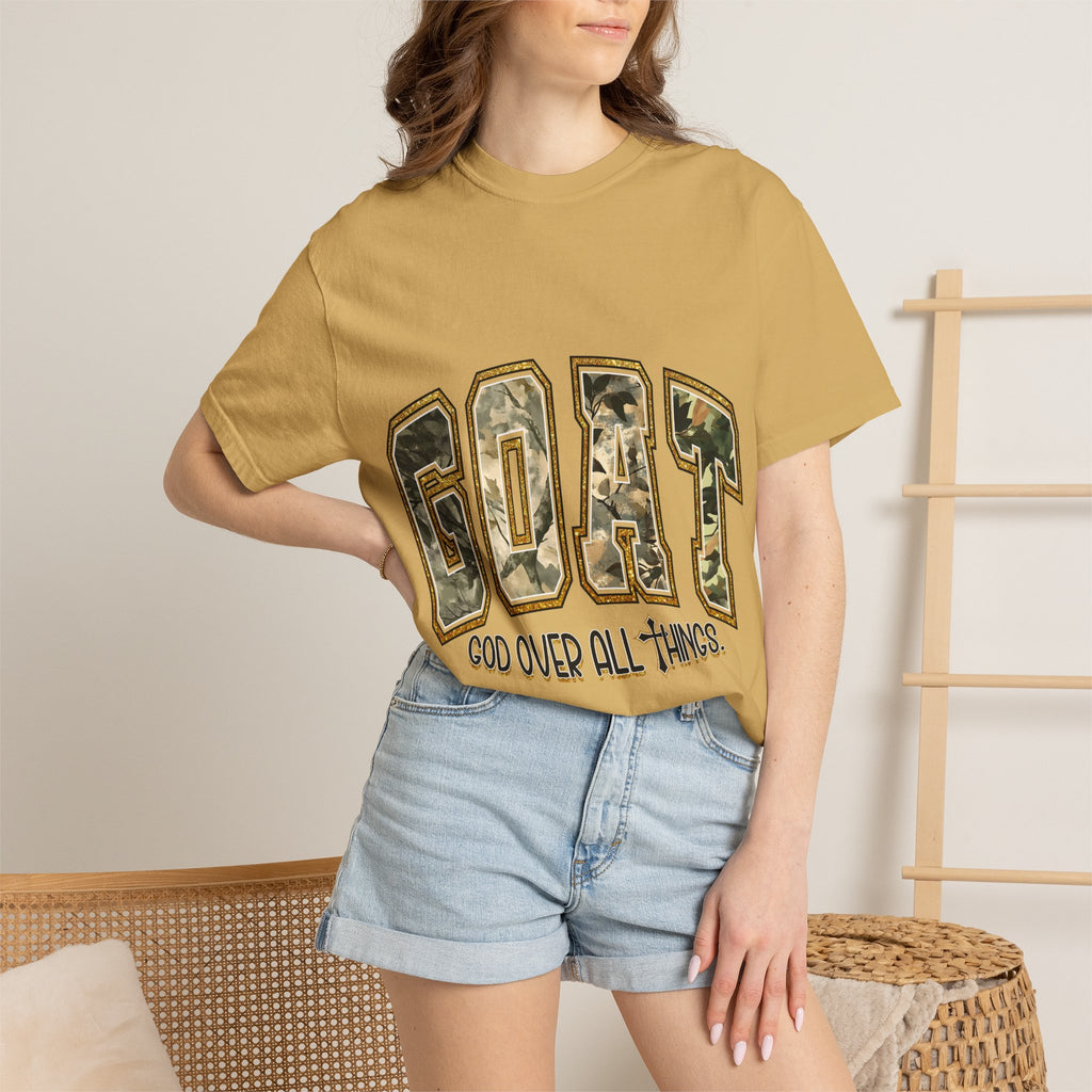GOAT "God Over All Things" Camo Graphic T-Shirt