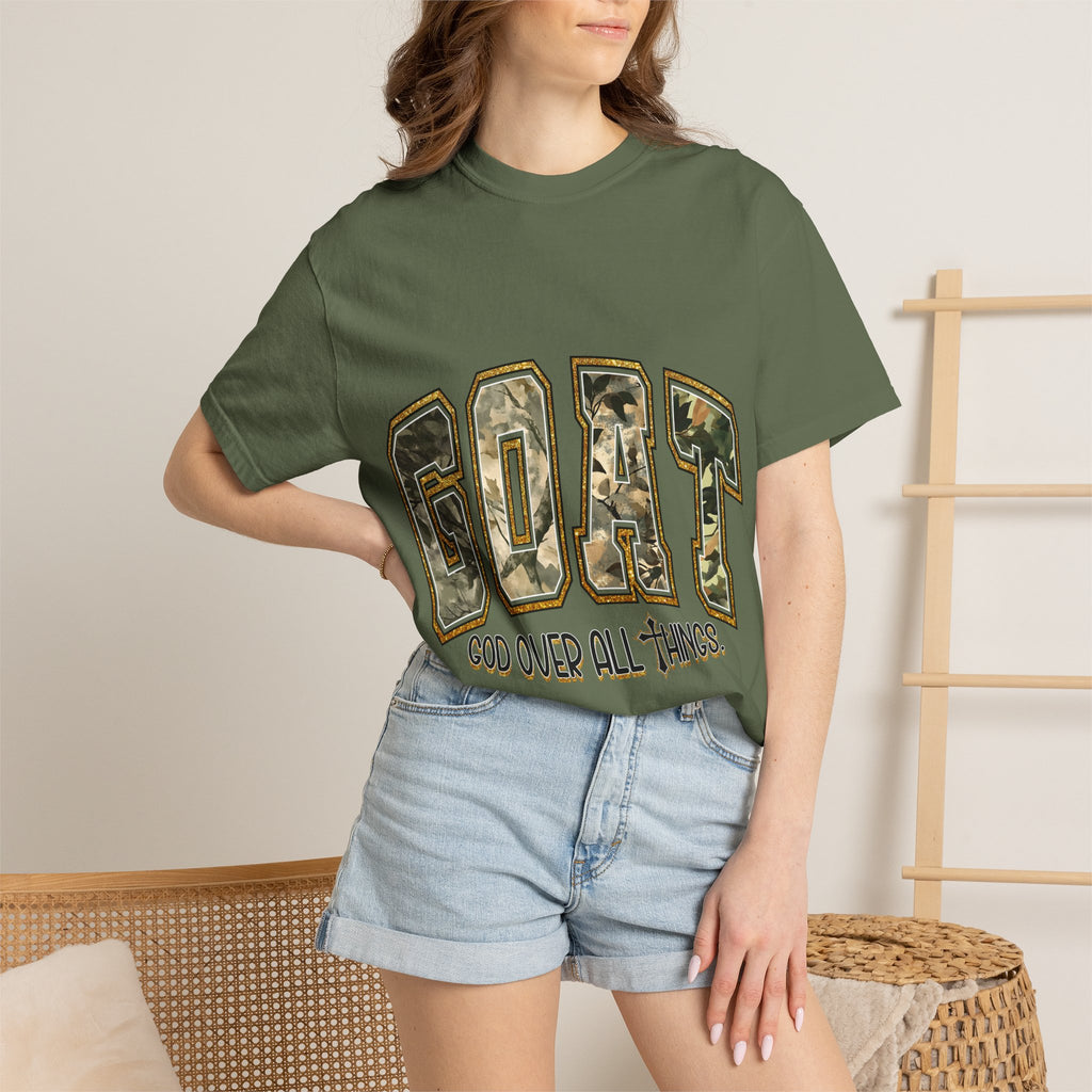 GOAT "God Over All Things" Camo Graphic T-Shirt