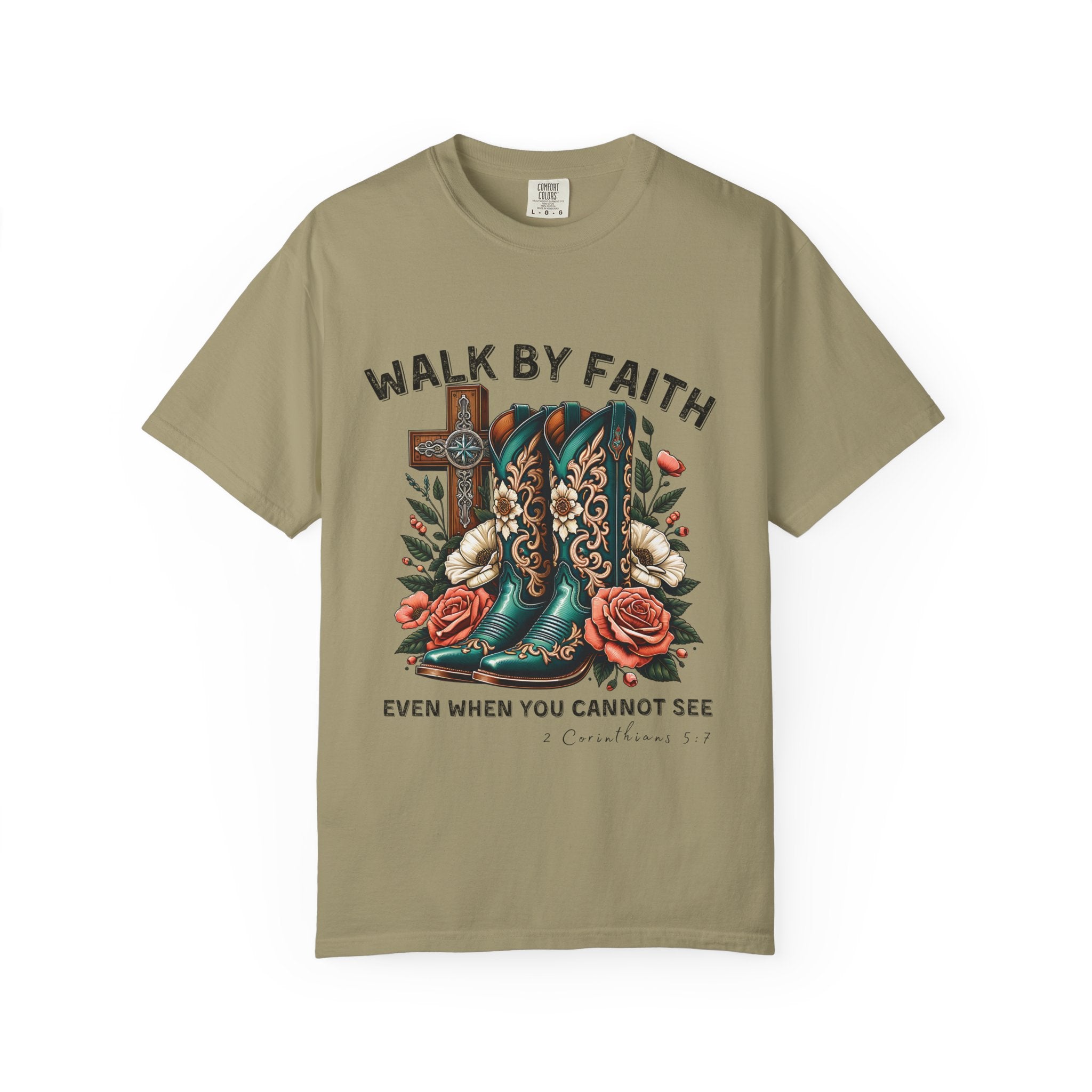 Christian Cross & Cowboy Boots Tee